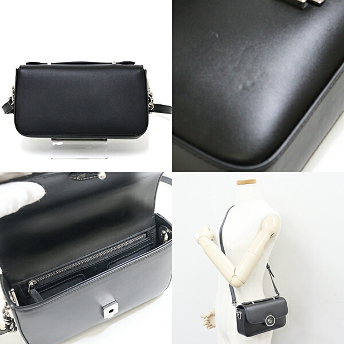 Gucci Black Leather Shoulder Bag (Pre-Owned)