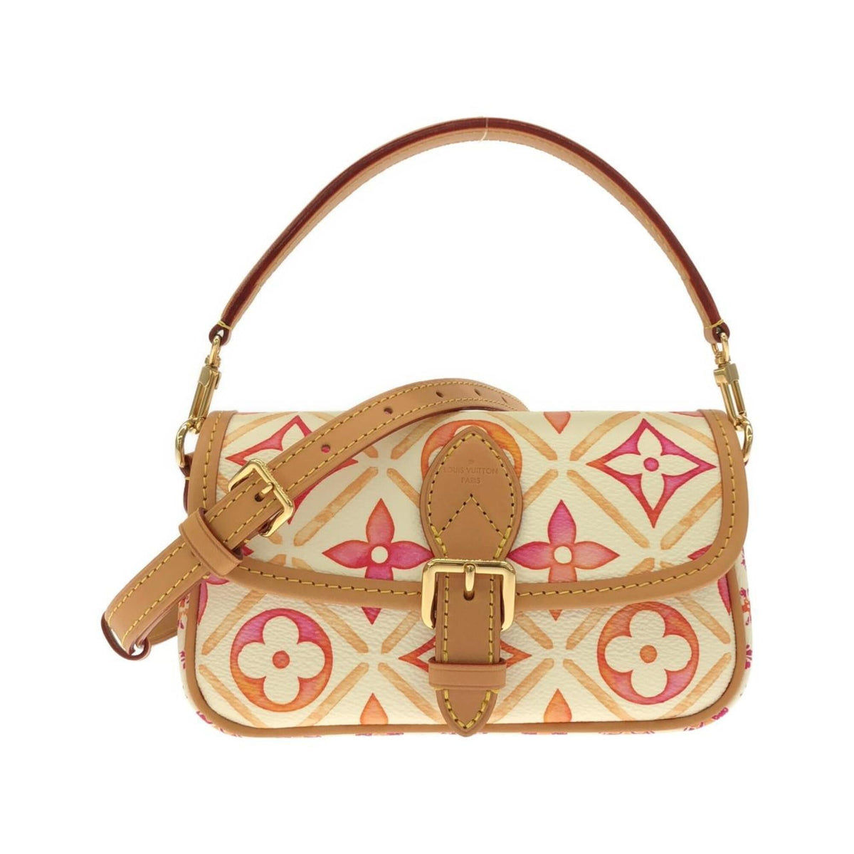 Louis Vuitton Corail Coated Canvas Handbag (Pre-Owned)