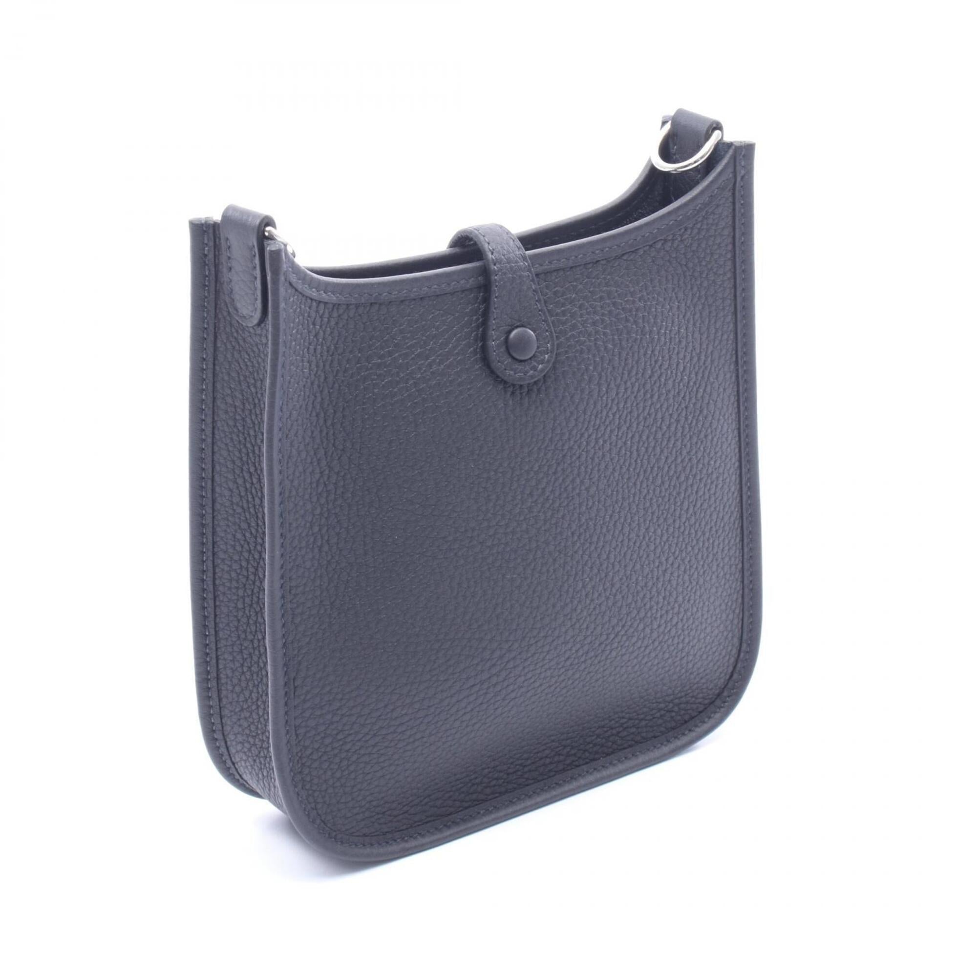 Hermes Evelyne Navy Taurillon Clemence Leather Handbag Shoulder Bag (Pre-Owned)