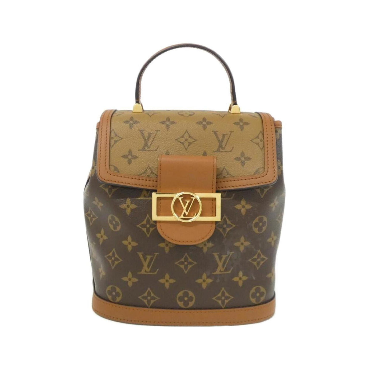 Louis Vuitton Marron Coated Canvas Backpack (Pre-Owned)