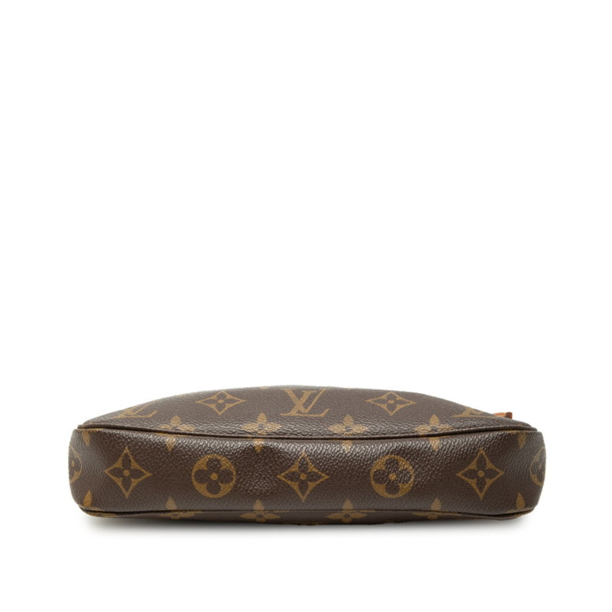 Louis Vuitton Brown Pvc Leather Handbag Pochette Shoulder Bag (Pre-Owned)