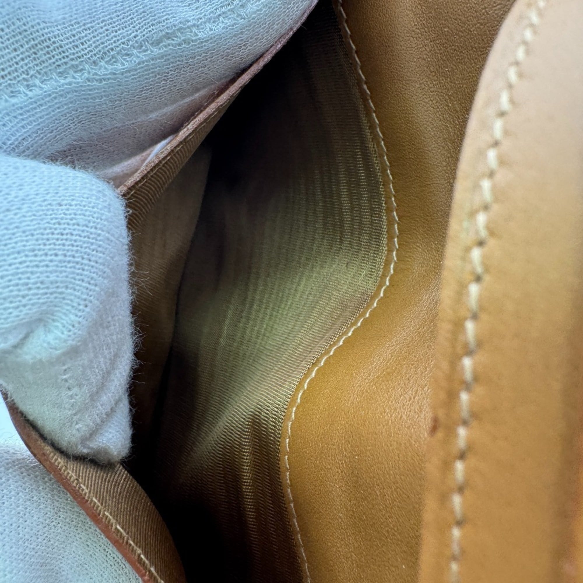 Celine Brown Leather Long Wallet (Bi-Fold) (Pre-Owned)