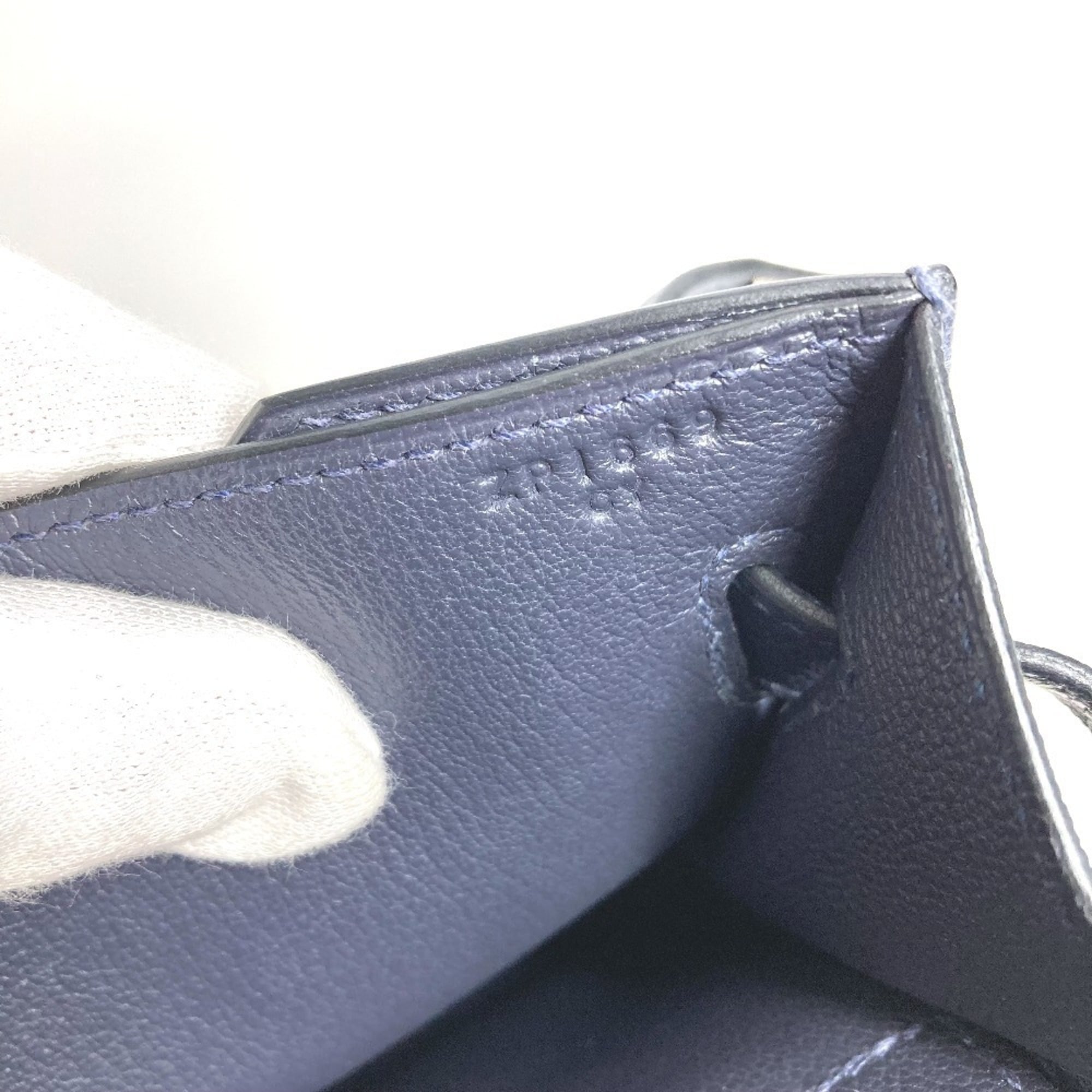 Hermes Kelly Navy Togo Leather Clutch Bag (Pre-Owned)