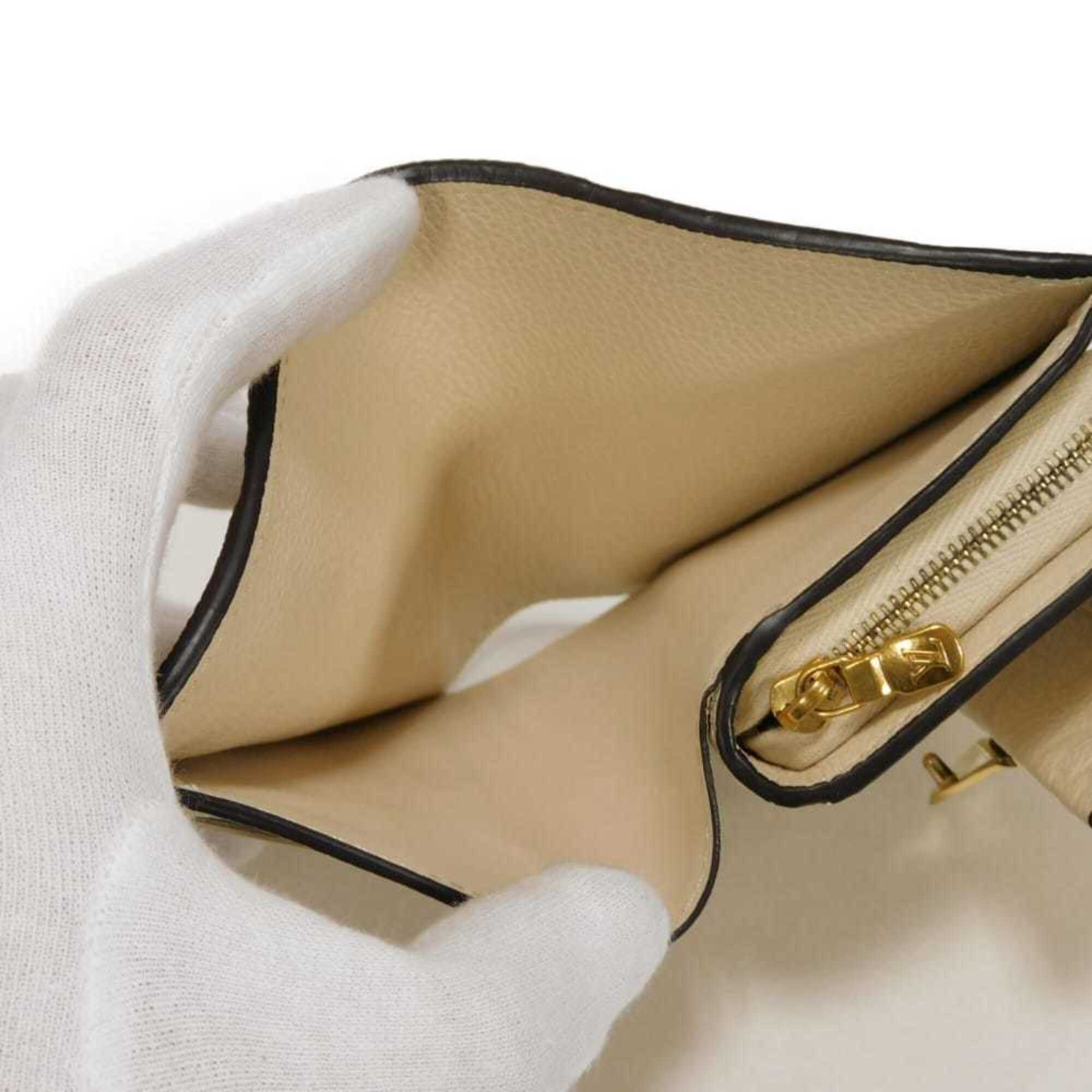 Louis Vuitton Monogram White Monogram Empreinte Leather Wallet (Tri-Fold) (Pre-Owned)