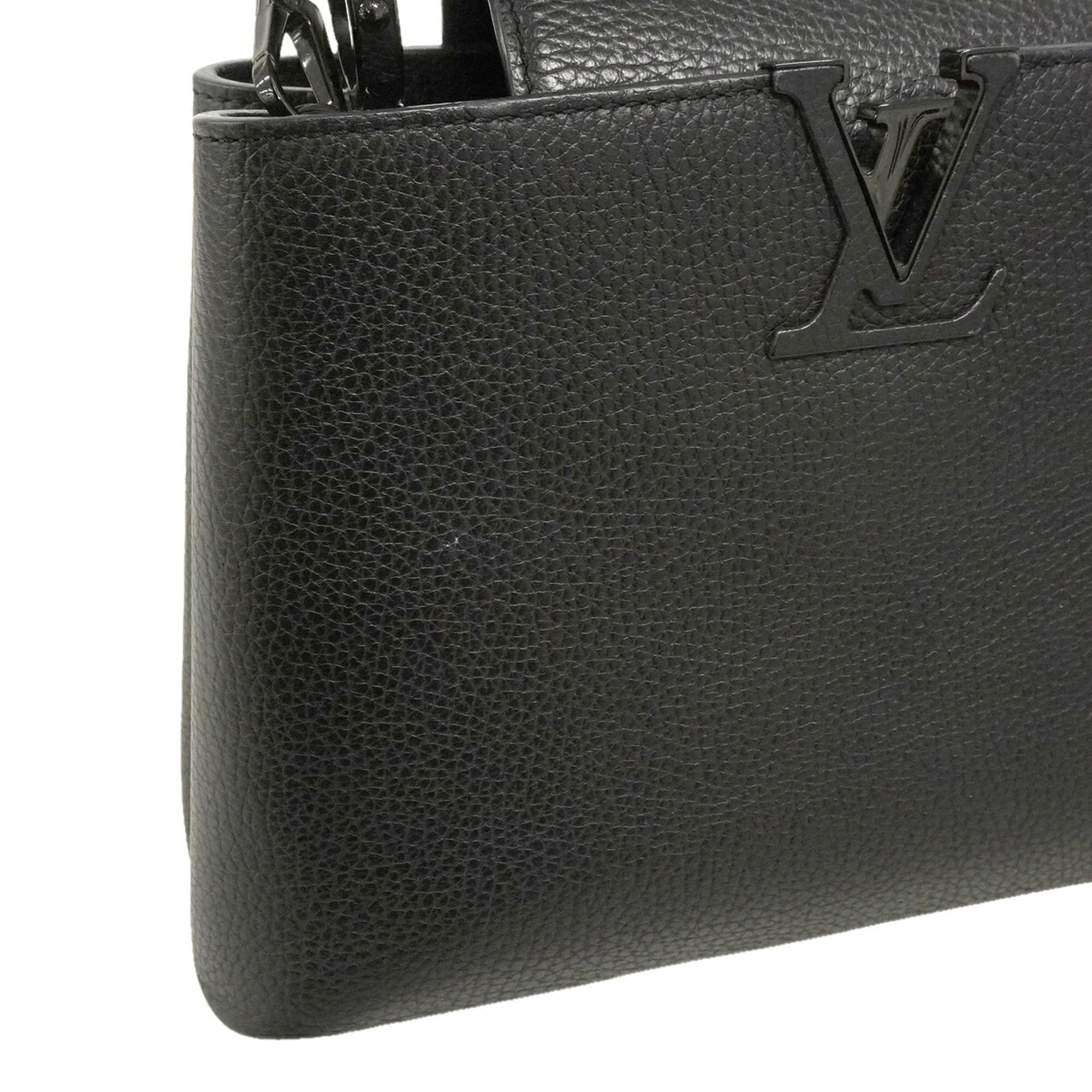 Louis Vuitton Noir Handbag (Pre-Owned)