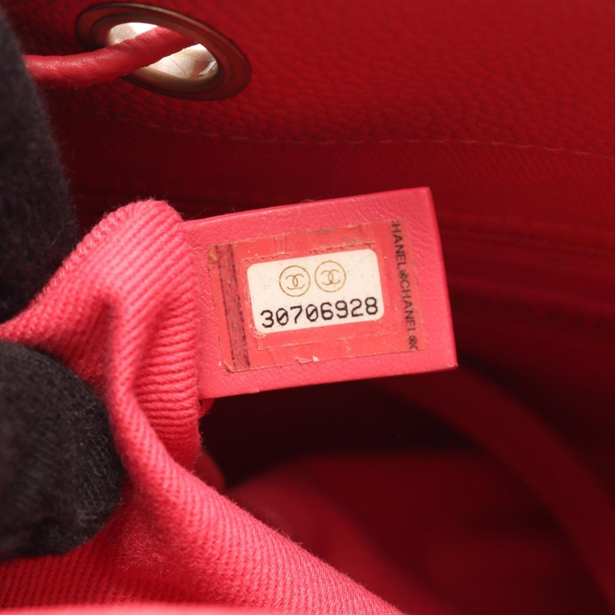 Chanel Pink Grained Calfskin Handbag Shoulder Bag (Pre-Owned)