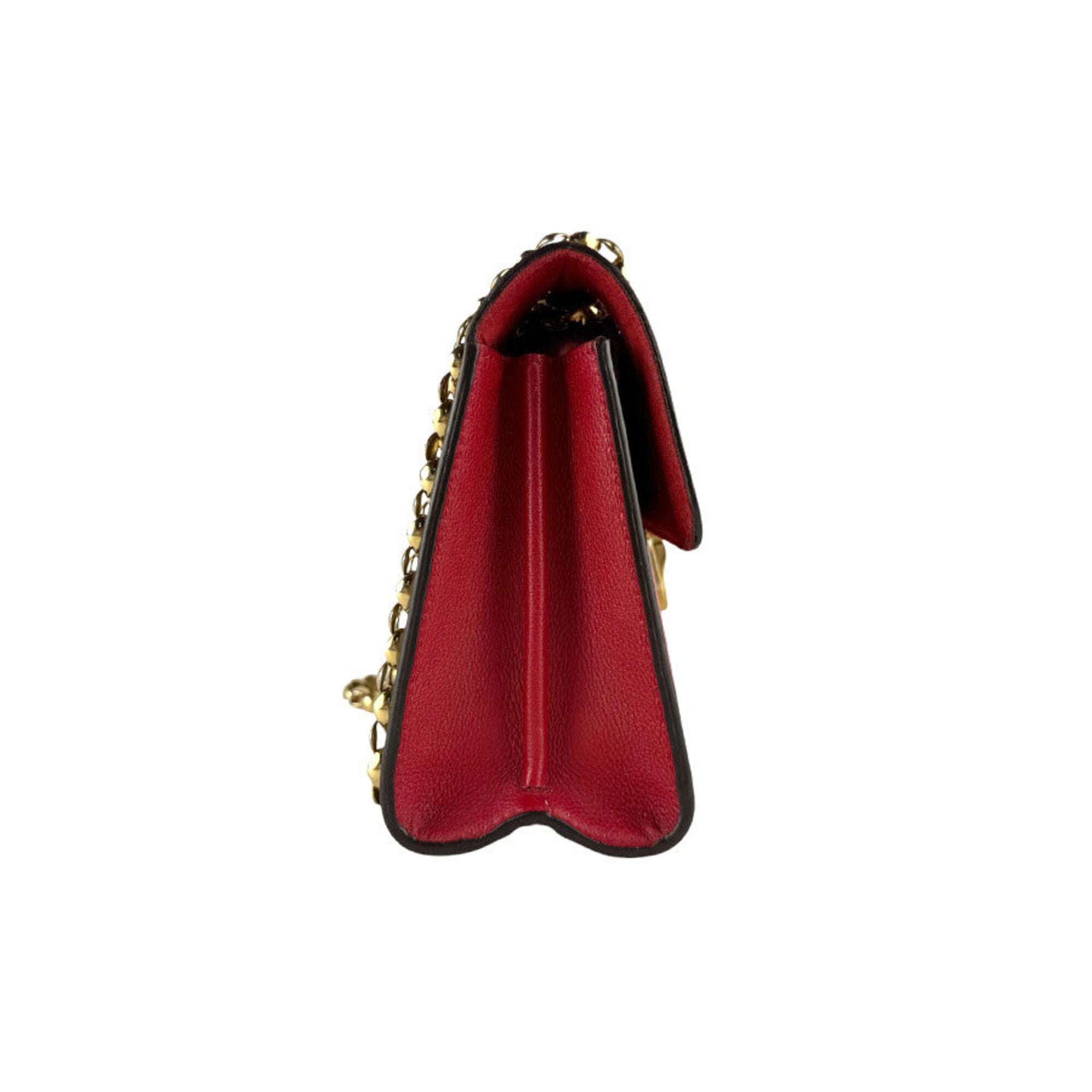 Louis Vuitton Brown Monogram Red Color Monogram Shoulder Bag (Pre-Owned)