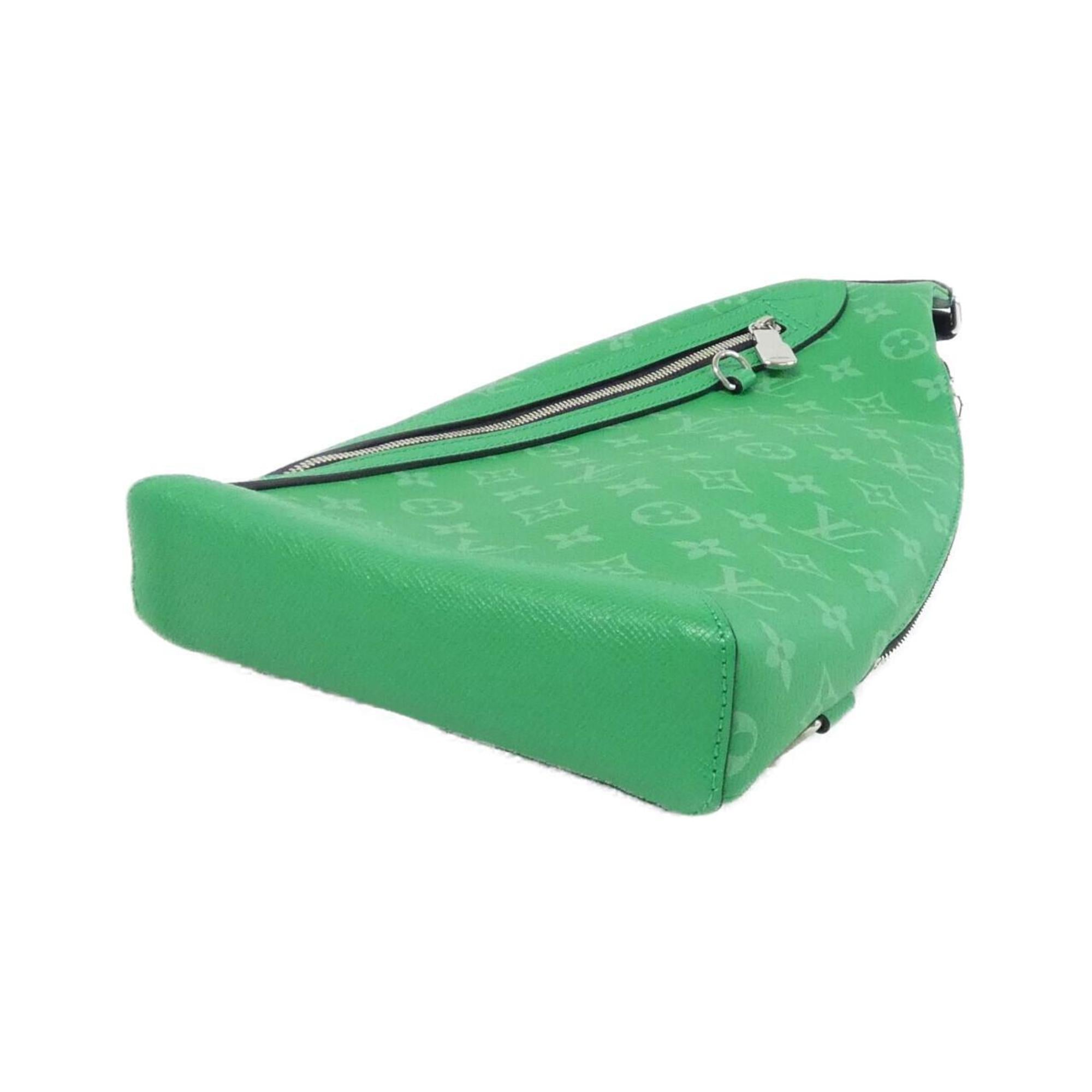 Louis Vuitton Taigarama Vert Coated Canvas Leather Handbag (Pre-Owned)