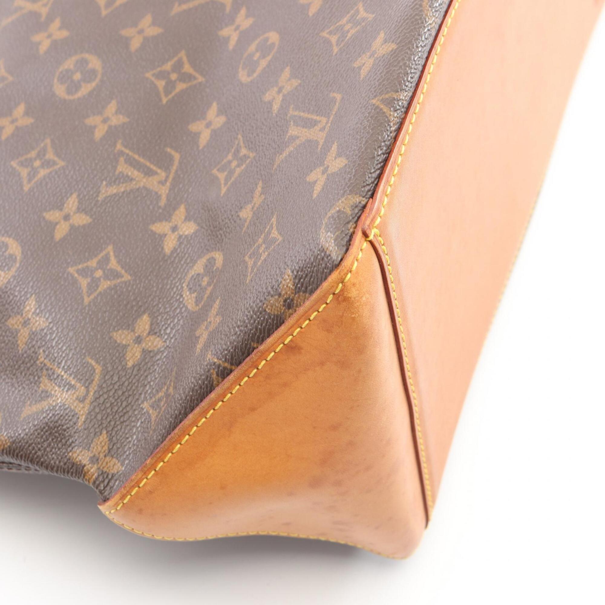 Louis Vuitton Brown Pvc Leather Handbag Tote Bag (Pre-Owned)