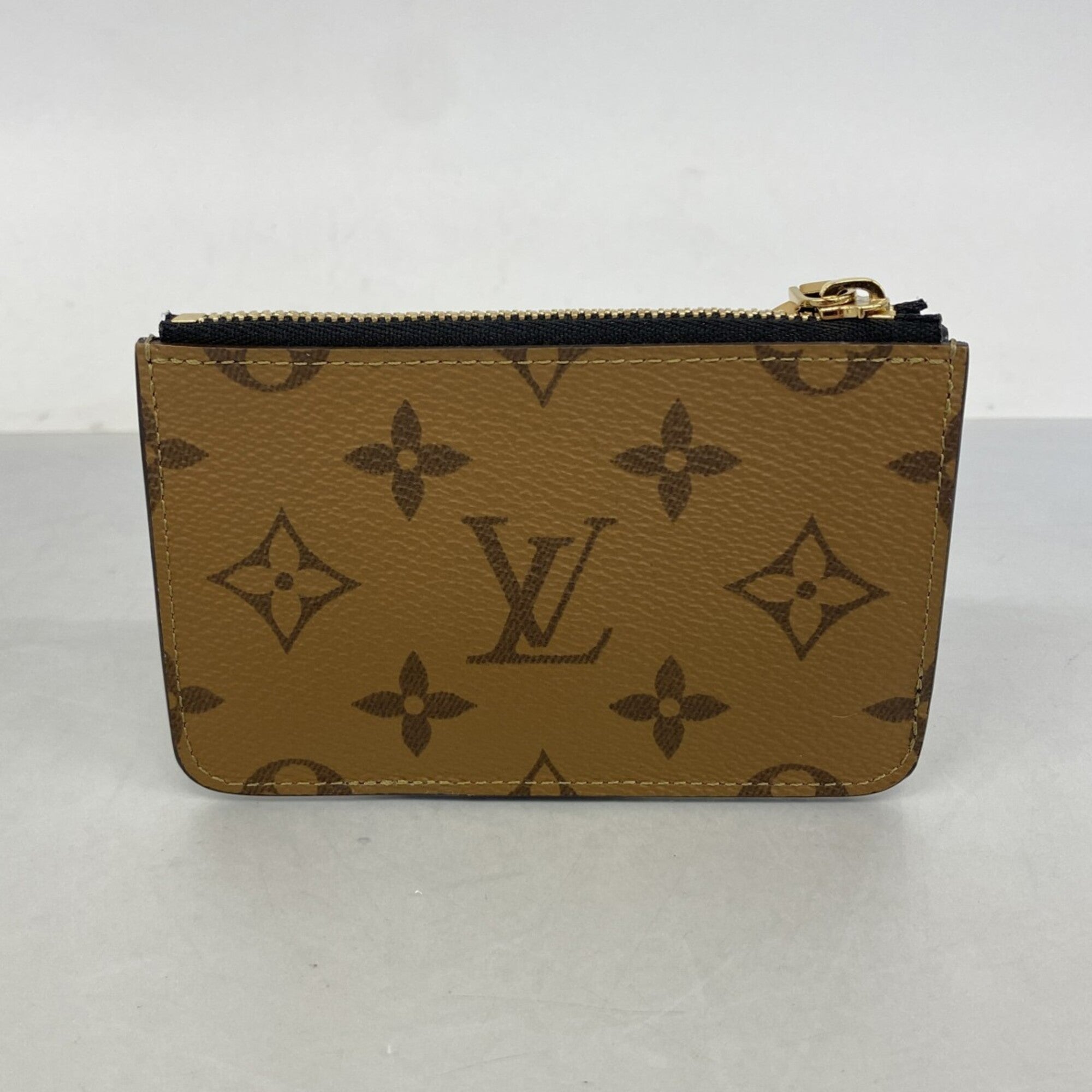 Louis Vuitton Black Brown Coin Purse/Coin Case (Pre-Owned)