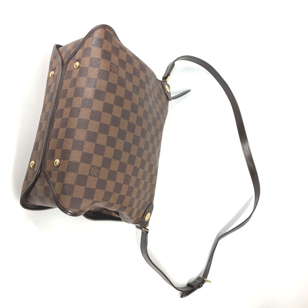 Louis Vuitton Damier Brown Damier Canvas Ebene Or Damier Canvas Shoulder Bag (Pre-Owned)