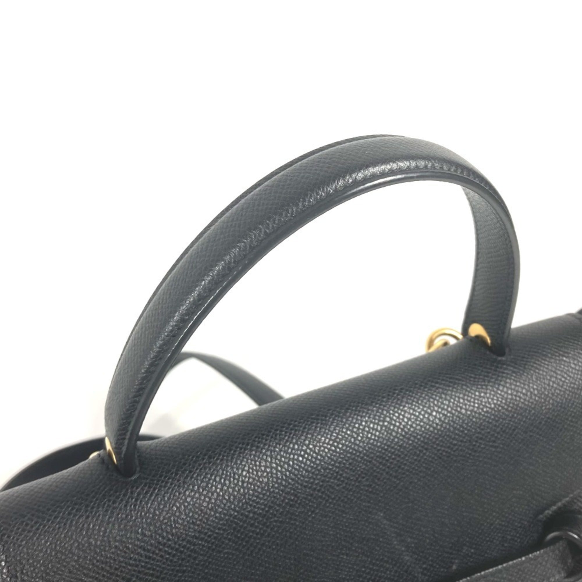 Celine Black Leather Handbag Shoulder Bag (Pre-Owned)