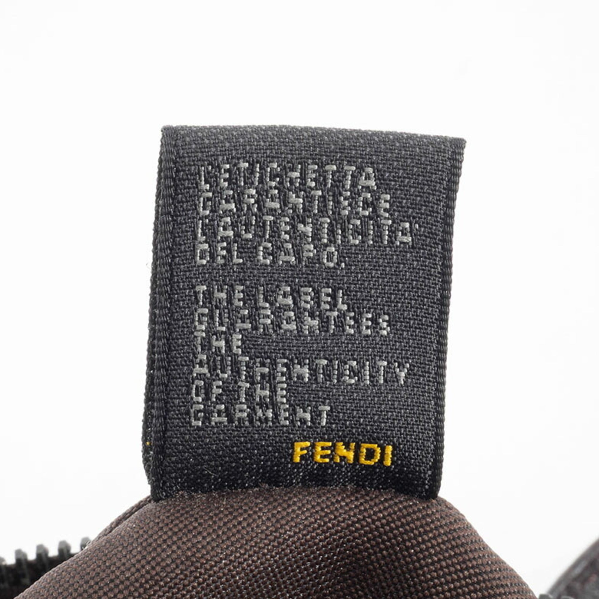 Fendi Zucchino Beige Brown Zucchino Canvas Leather Tote Bag (Pre-Owned)
