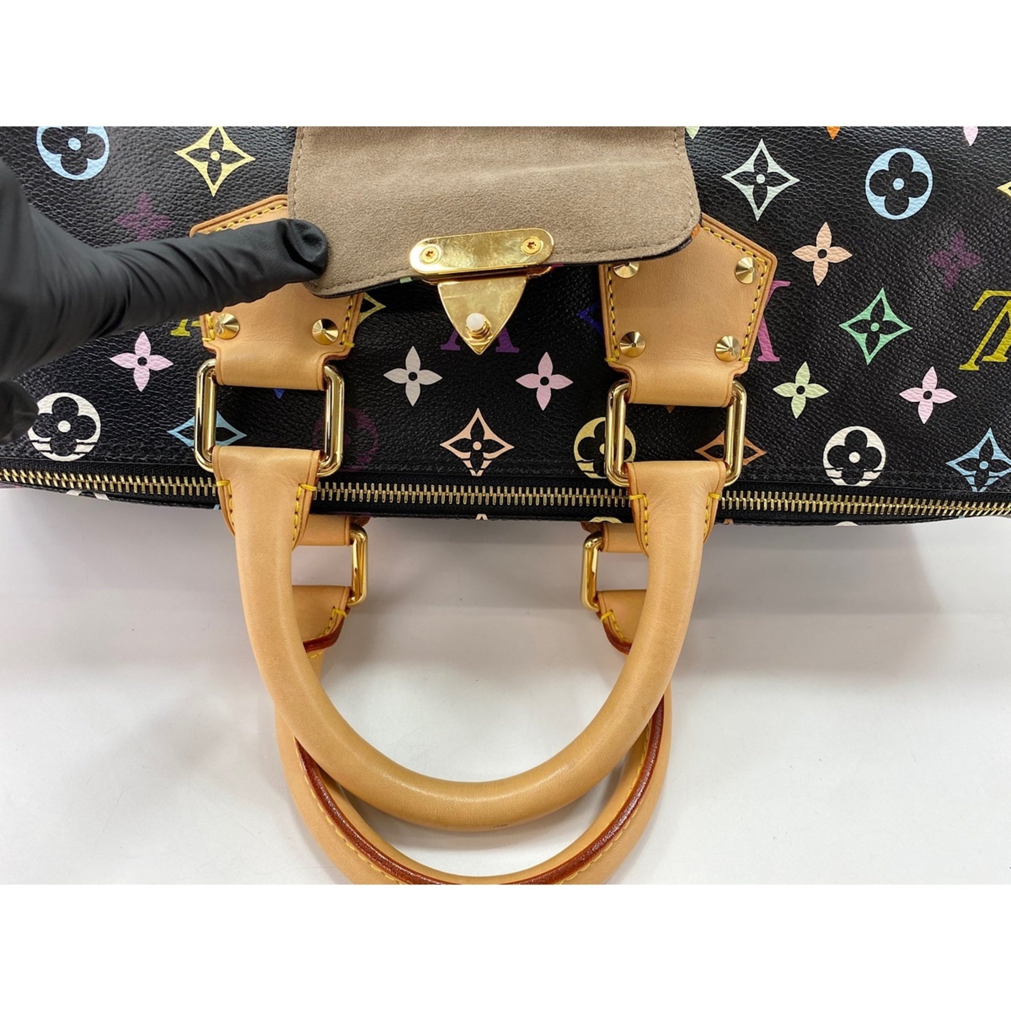 Louis Vuitton Black Multi-Color Handbag (Pre-Owned)