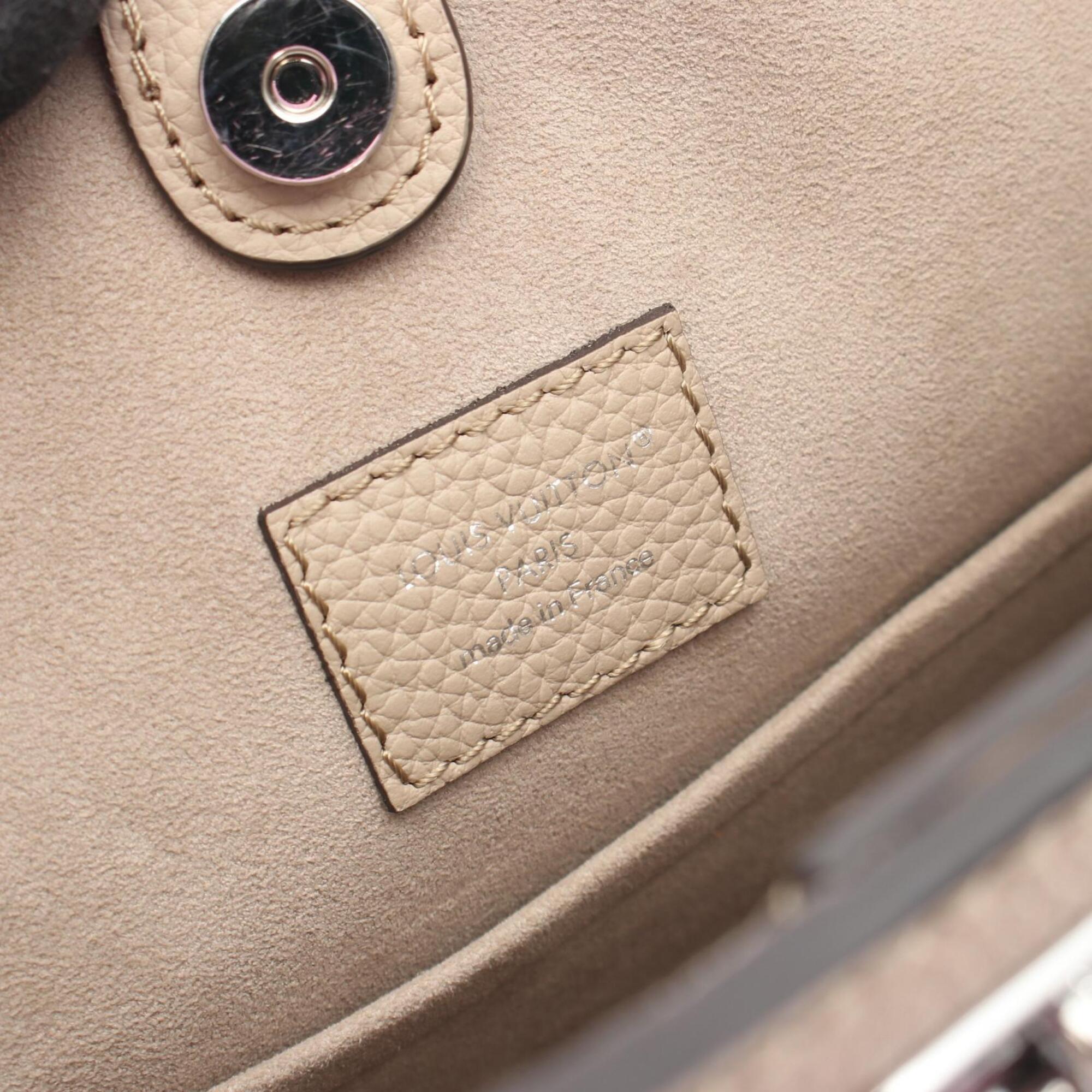 Louis Vuitton Beige Galle Mahina Leather Leather Handbag Shoulder Bag (Pre-Owned)