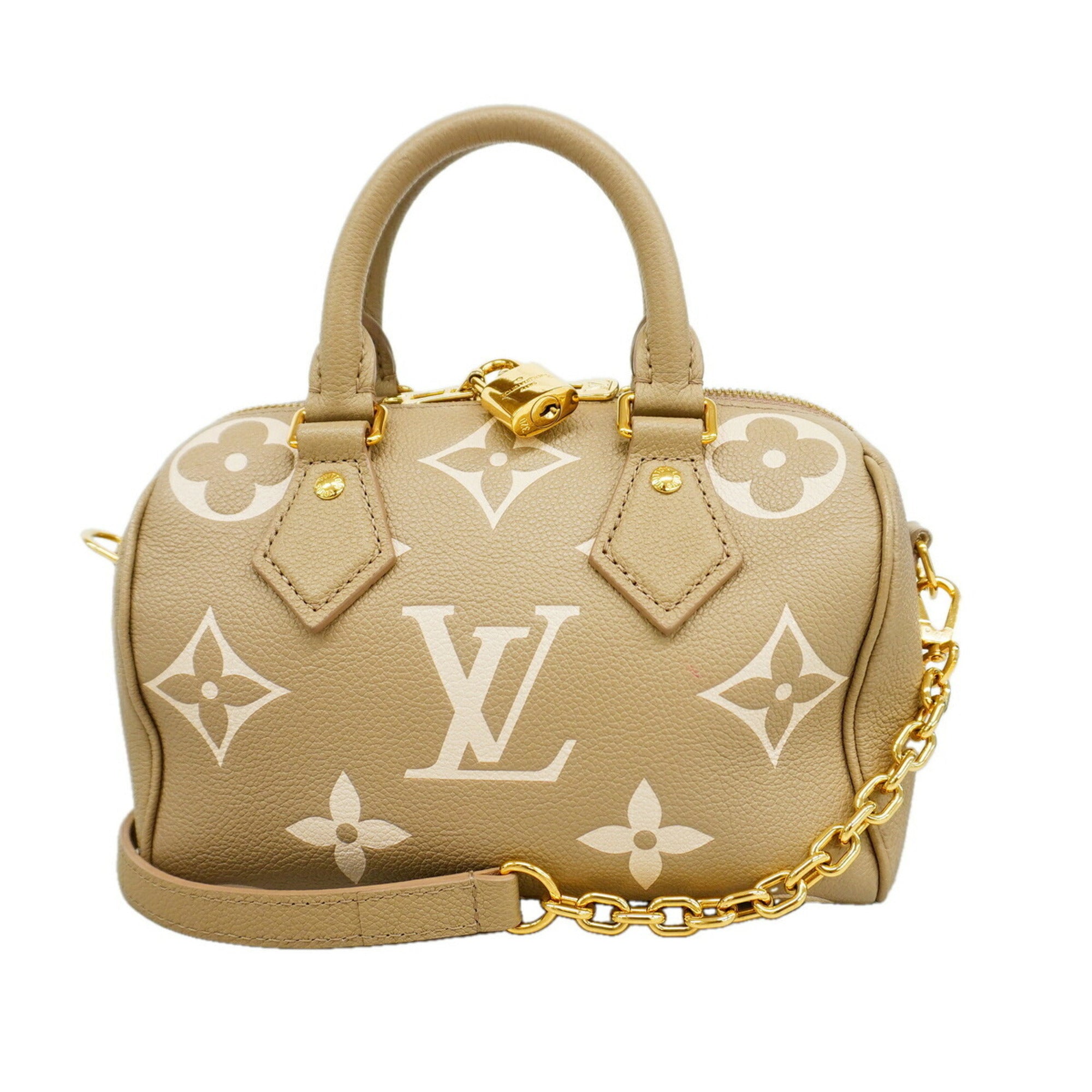Louis Vuitton Cream Tourterelle Handbag (Pre-Owned)