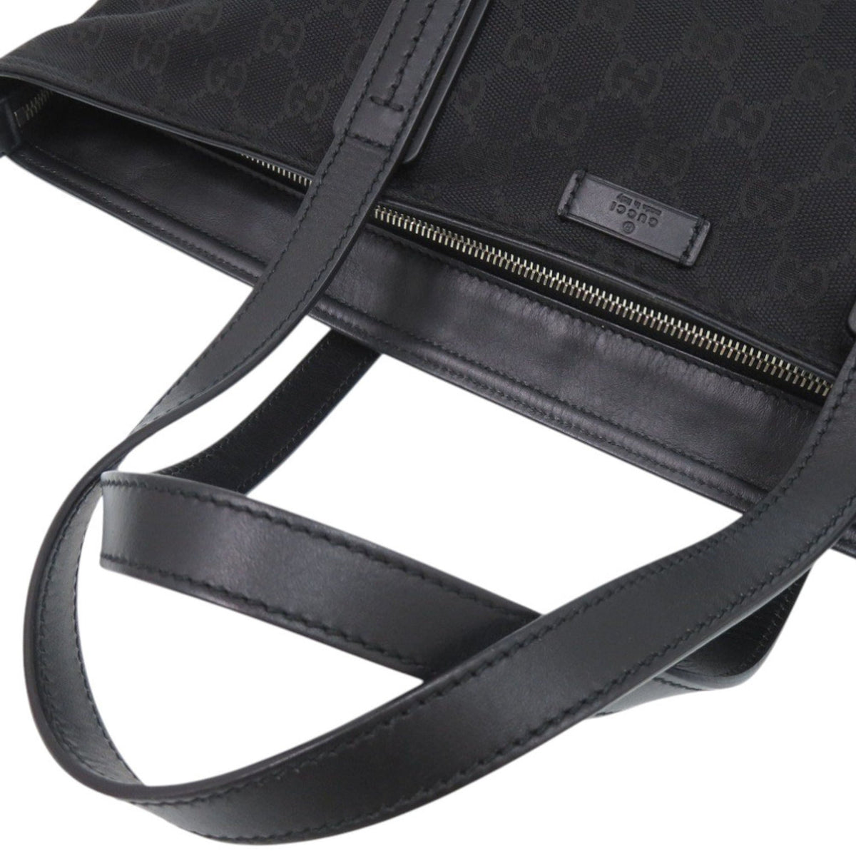 Gucci Black Gg Canvas Tote Bag (Pre-Owned)