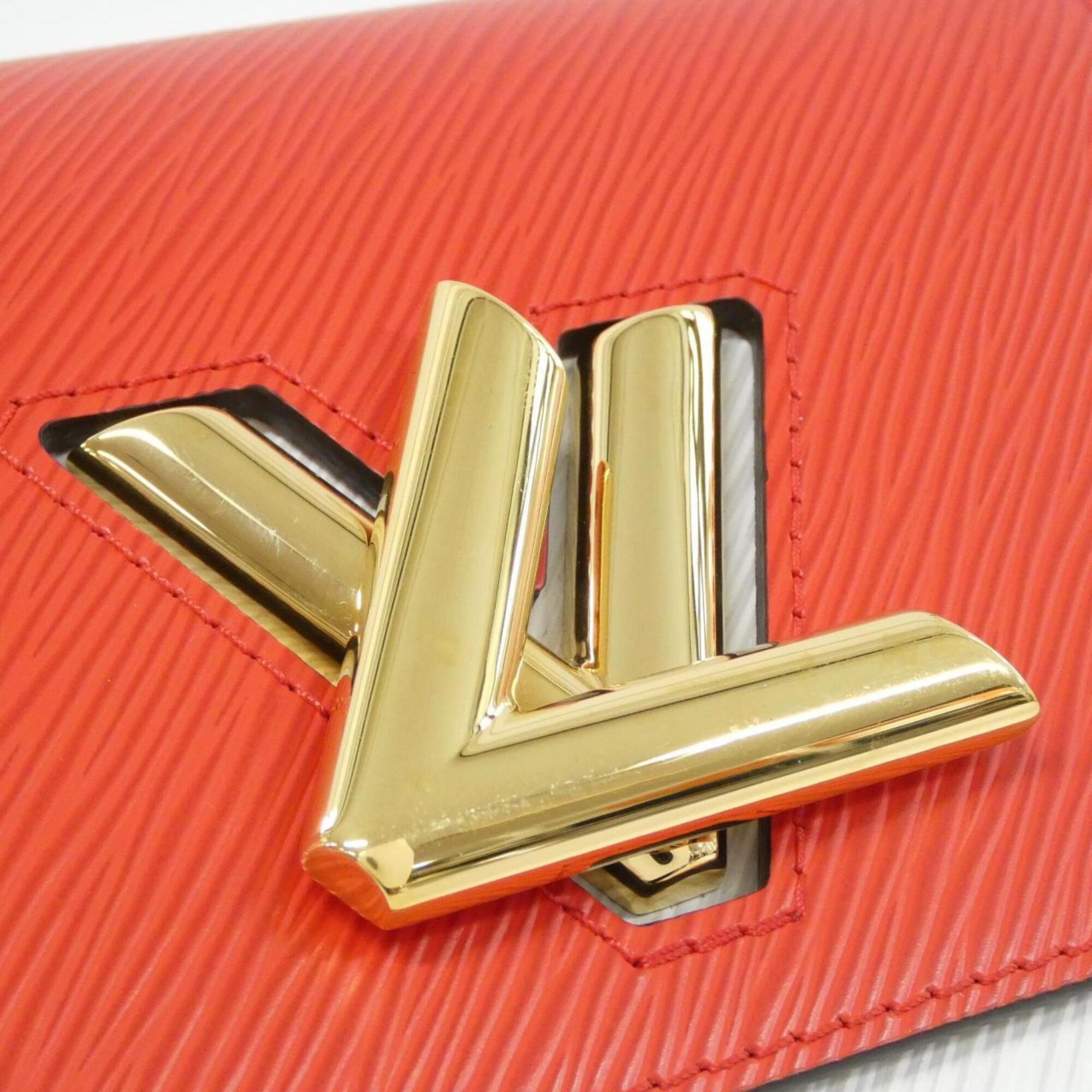 Louis Vuitton Rose Rouge Leather Pouch Shoulder Bag (Pre-Owned)