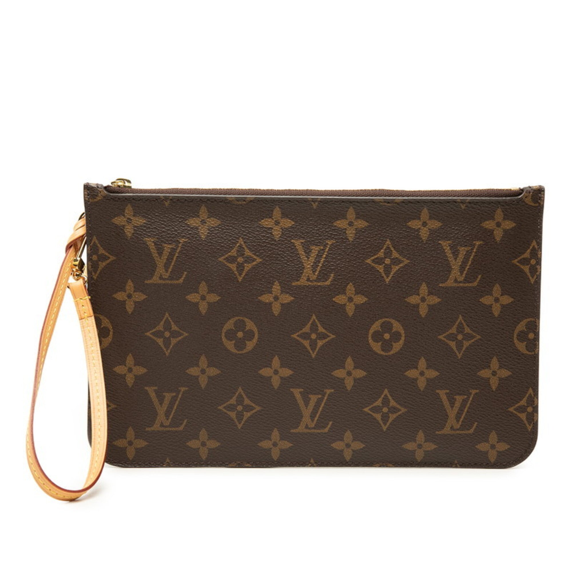 Louis Vuitton Brown Monogram Monogram Pvc Leather Handbag Pouch (Pre-Owned)