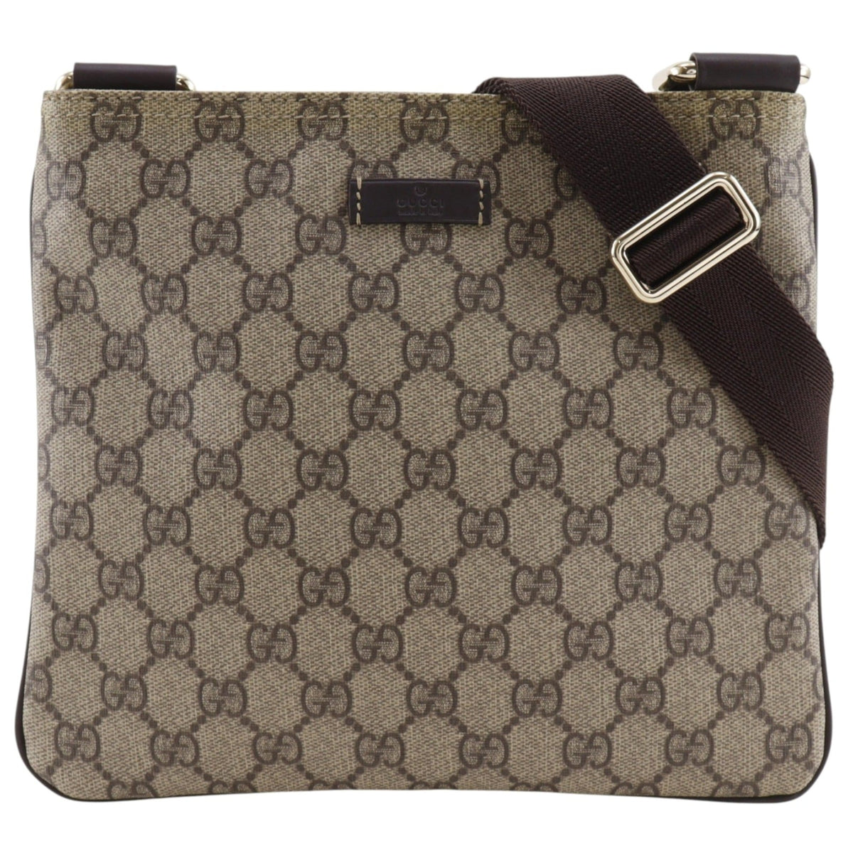 Gucci Brown Gg Supreme Shoulder Bag (Pre-Owned)