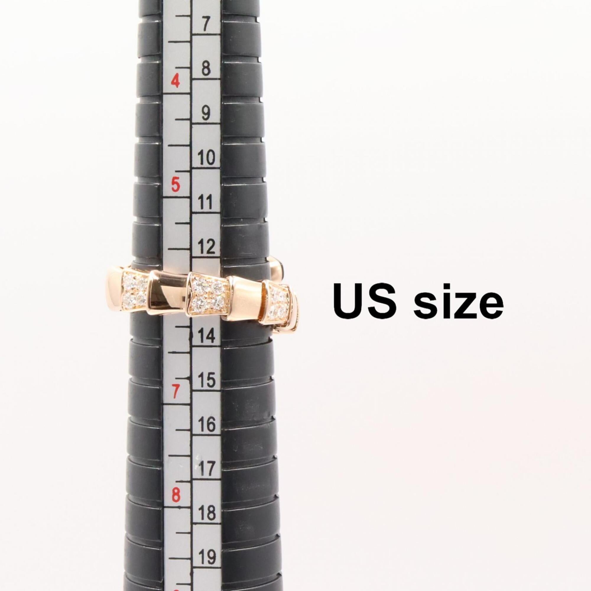 Bvlgari Black Clear Pink Pink Gold (18K) Band Ring (Pre-Owned)