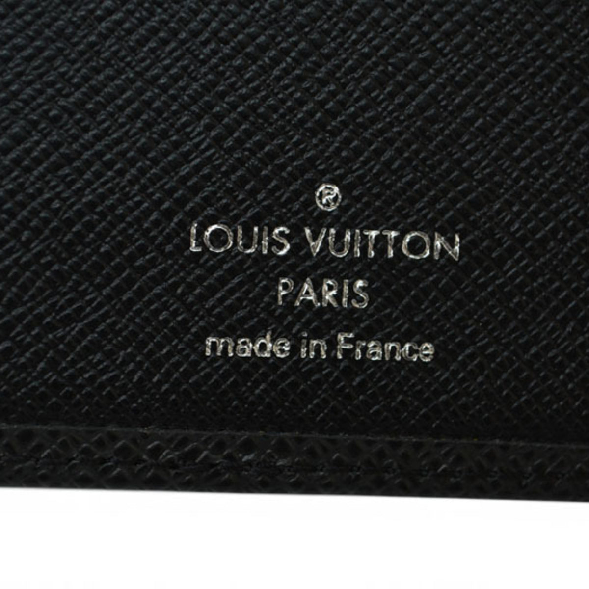 Louis Vuitton Taiga Ardoise Leather Wallet (Bi-Fold) (Pre-Owned)
