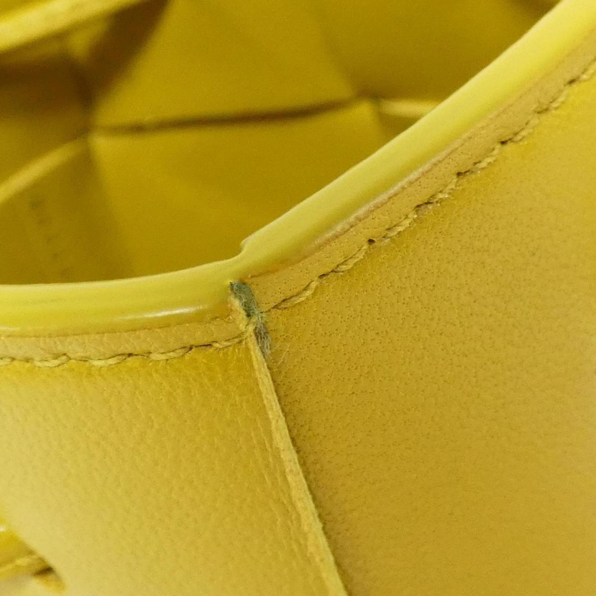 Bottega Veneta Yellow Intrecciato Shoulder Bag (Pre-Owned)