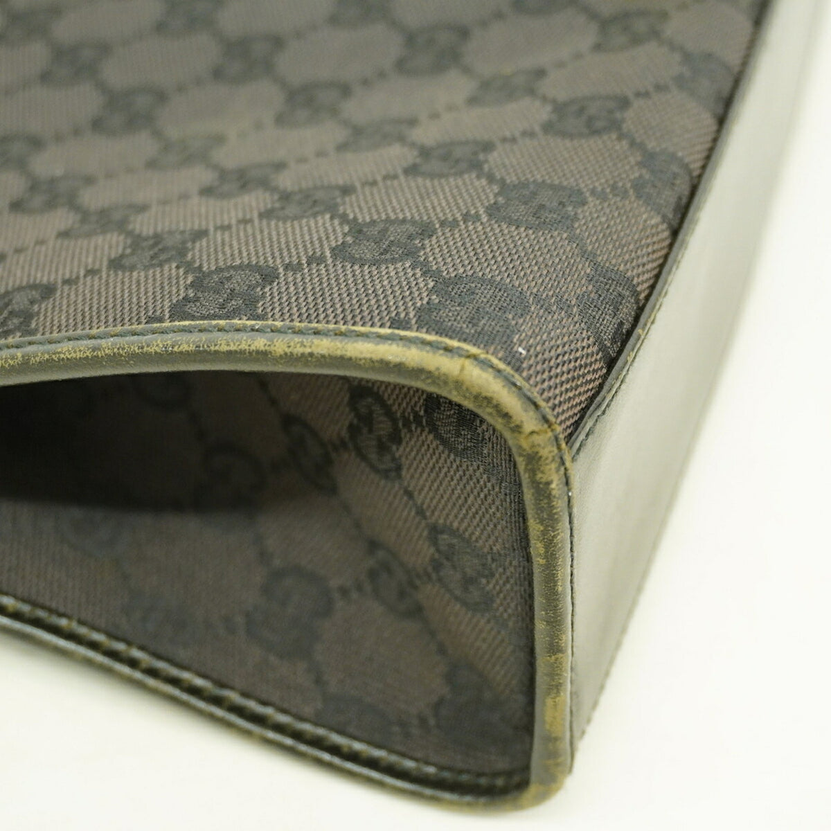 Gucci Black Canvas Shoulder Bag (Pre-Owned)