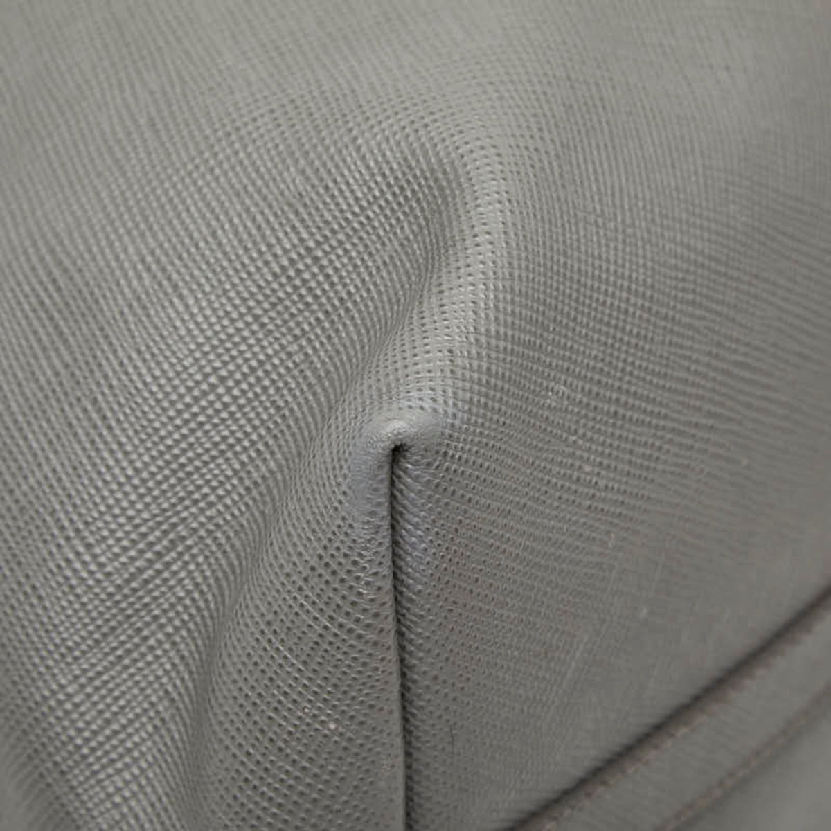 Prada Gray Leather Tote Bag (Pre-Owned)