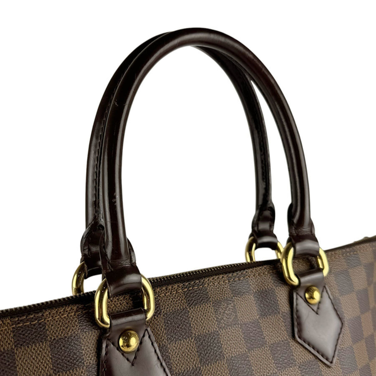 Louis Vuitton Damier Canvas Ebene Damier Canvas Handbag (Pre-Owned)