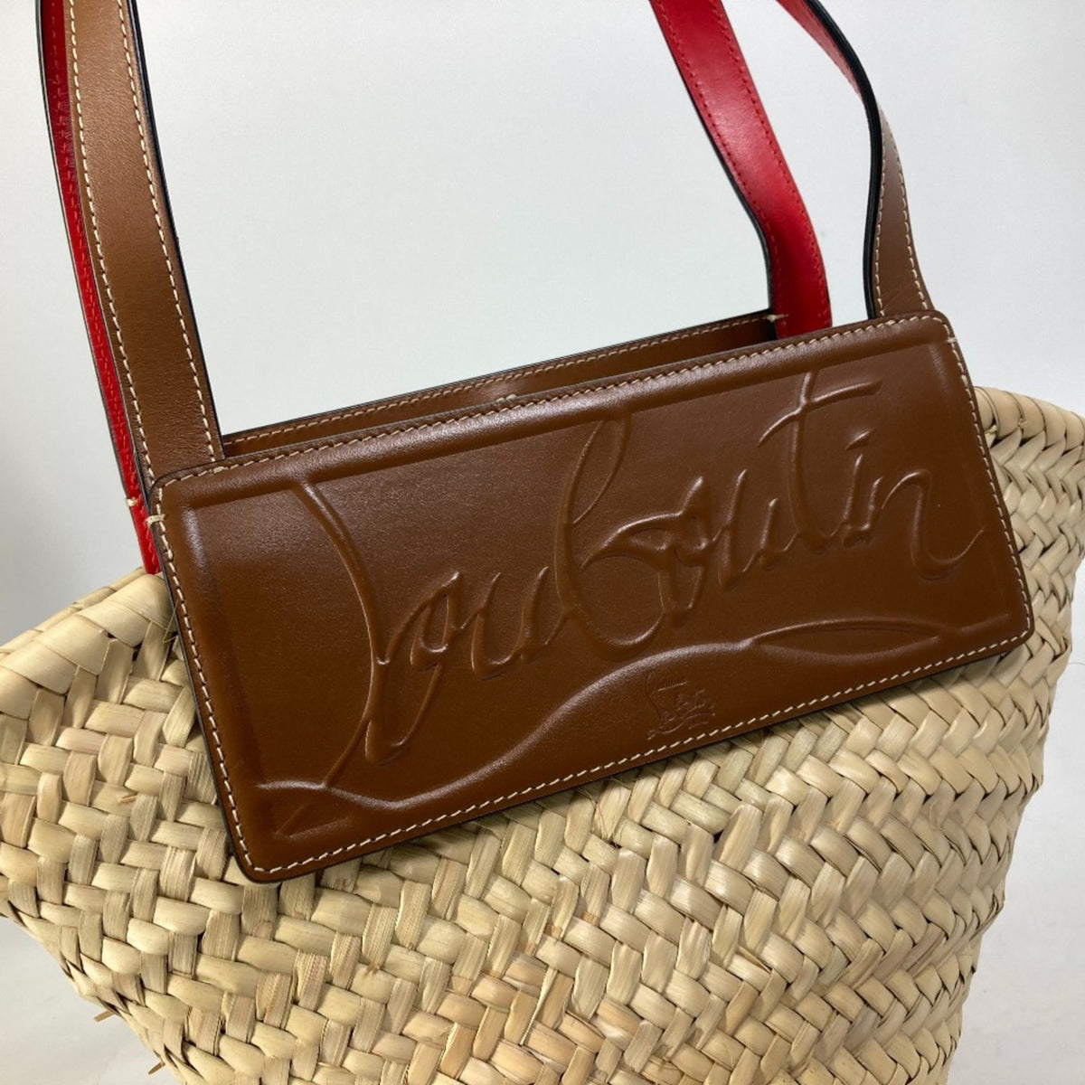 Christian Louboutin Beige Cloth Handbag (Pre-Owned)
