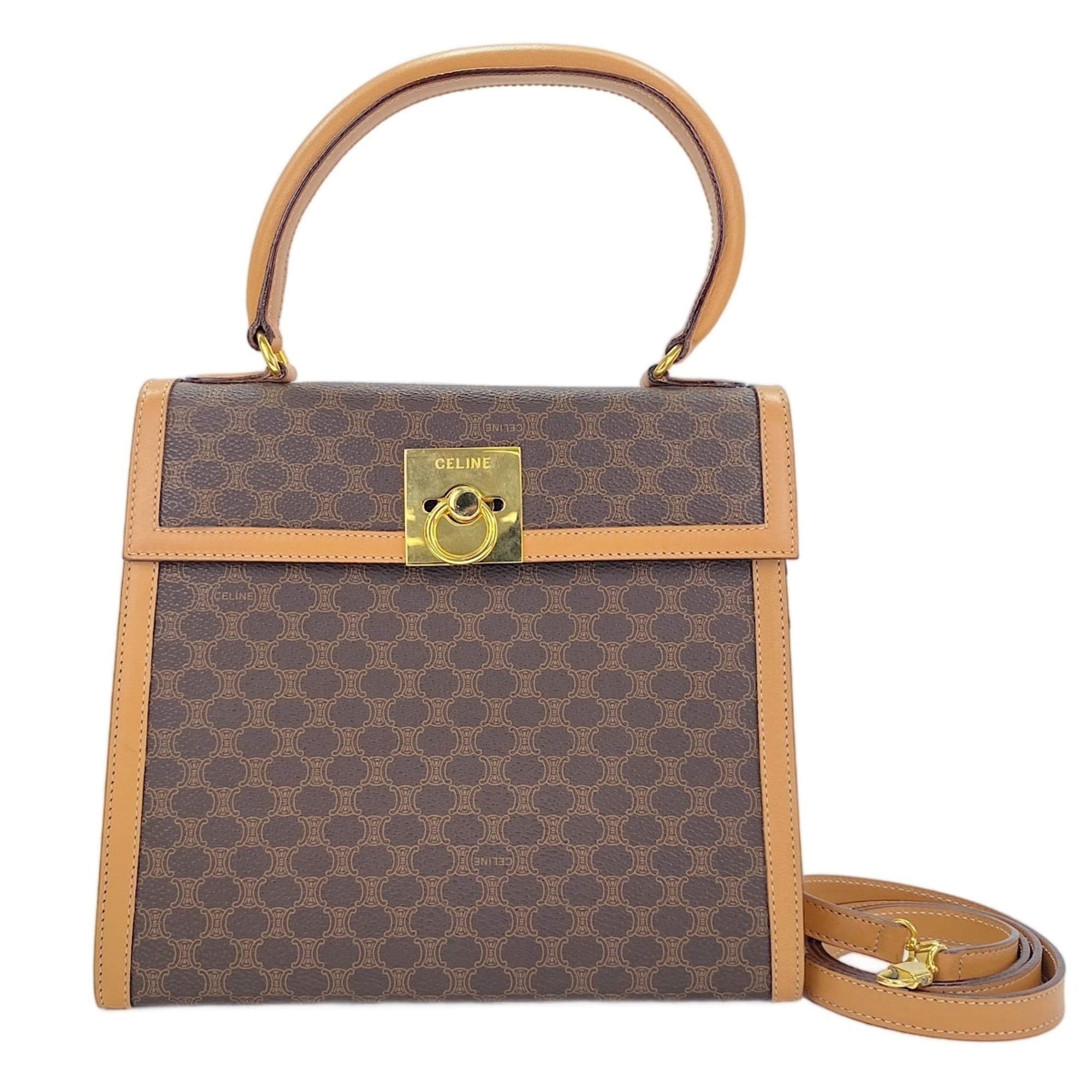 Celine Macadam Brown Handbag (Pre-Owned)