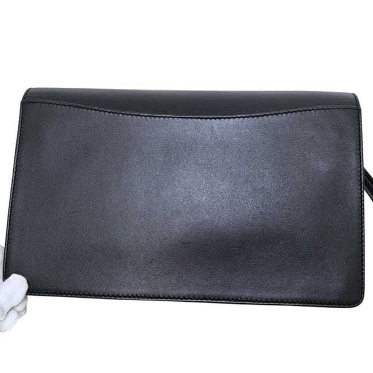Dunhill Black Leather Clutch Bag (Pre-Owned)