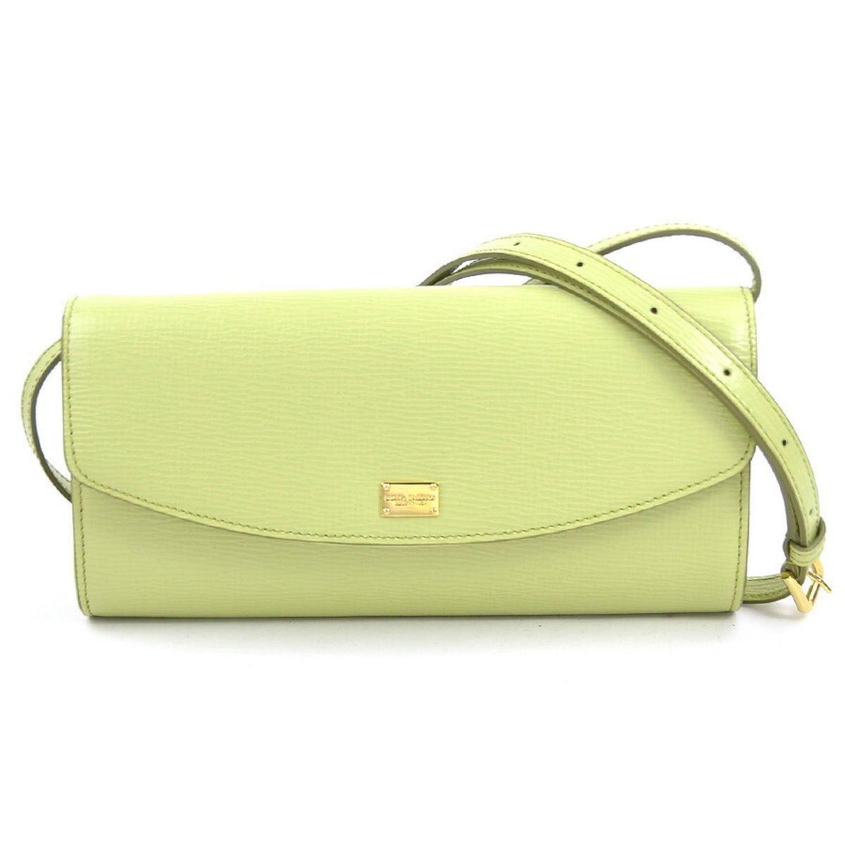 Dolce & Gabbana Light Green Leather Shoulder Bag (Pre-Owned)