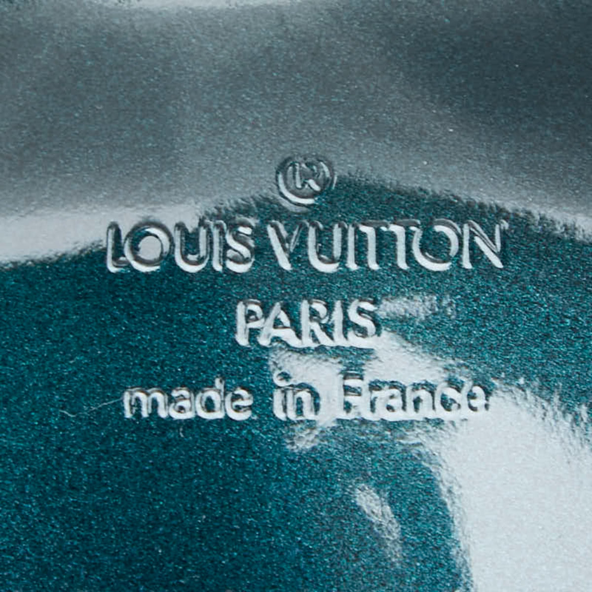 Louis Vuitton Blue Nuit Green Monogram Patent Leather Handbag (Pre-Owned)