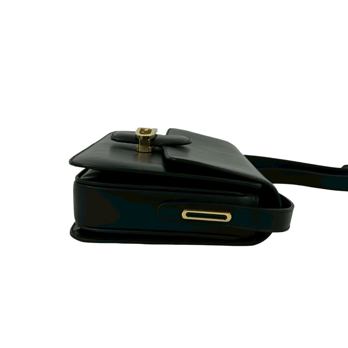 Gucci Black Leather Pochette Shoulder Bag (Pre-Owned)
