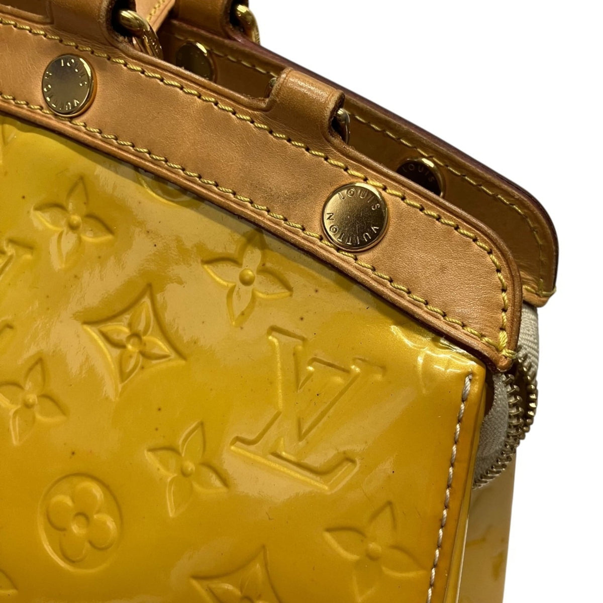 Louis Vuitton Dune Yellow Vernis Shoulder Bag (Pre-Owned)