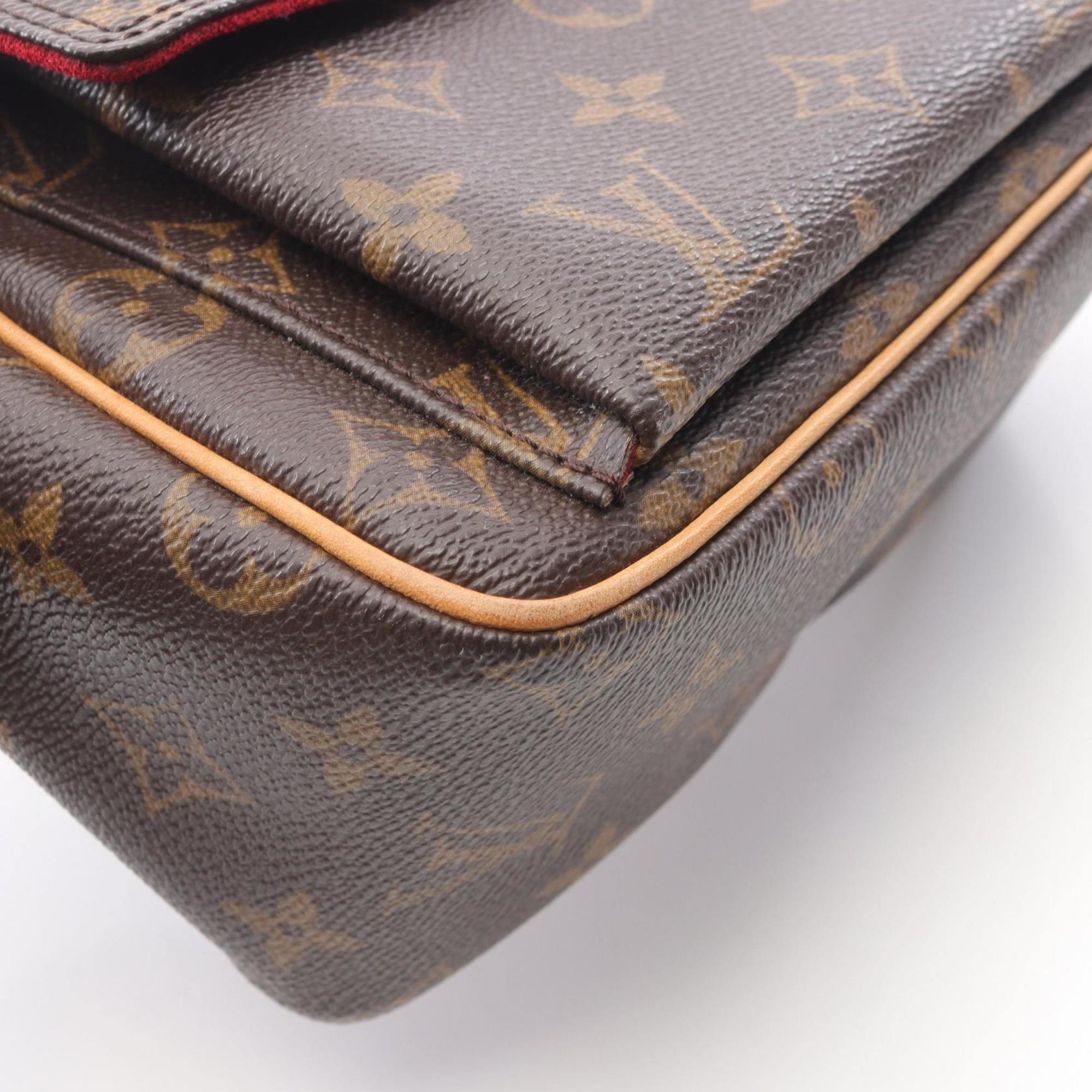 Louis Vuitton Brown Pvc Leather Shoulder Bag (Pre-Owned)