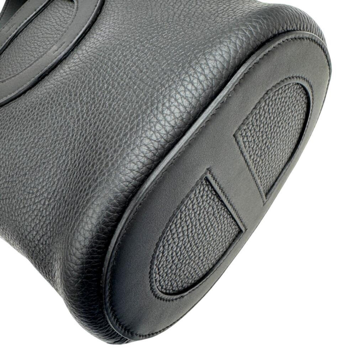 Hermes Black Taurillon Clemence Leather Swift Leather Handbag (Pre-Owned)