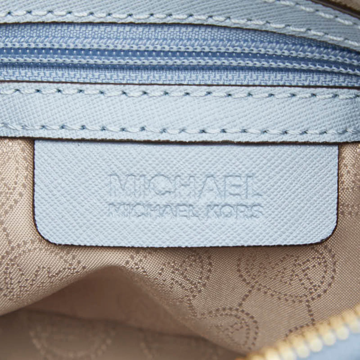 Michael Kors Light Blue Leather Shoulder Bag (Pre-Owned)