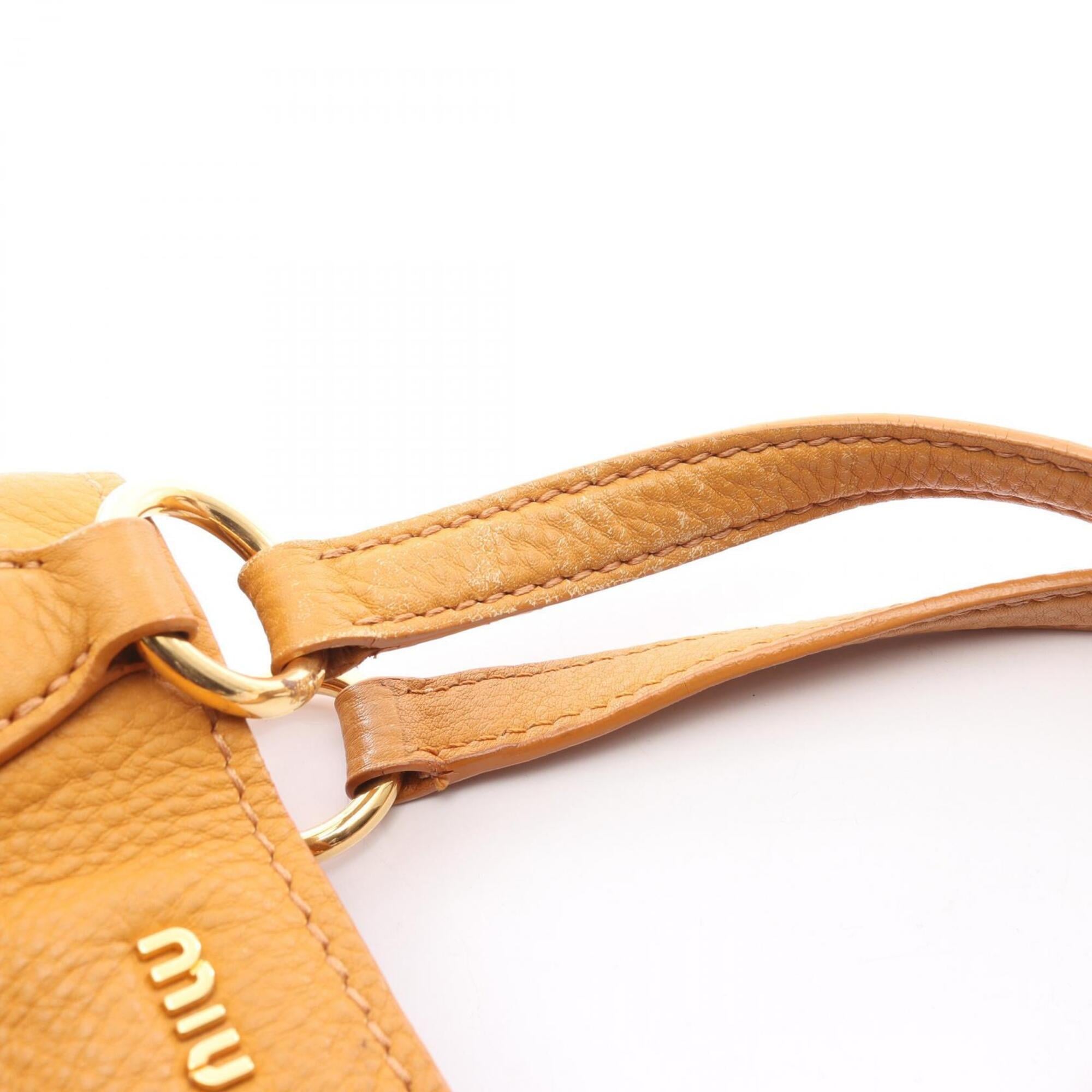 Miu Miu Yellow Leather Handbag (Pre-Owned)