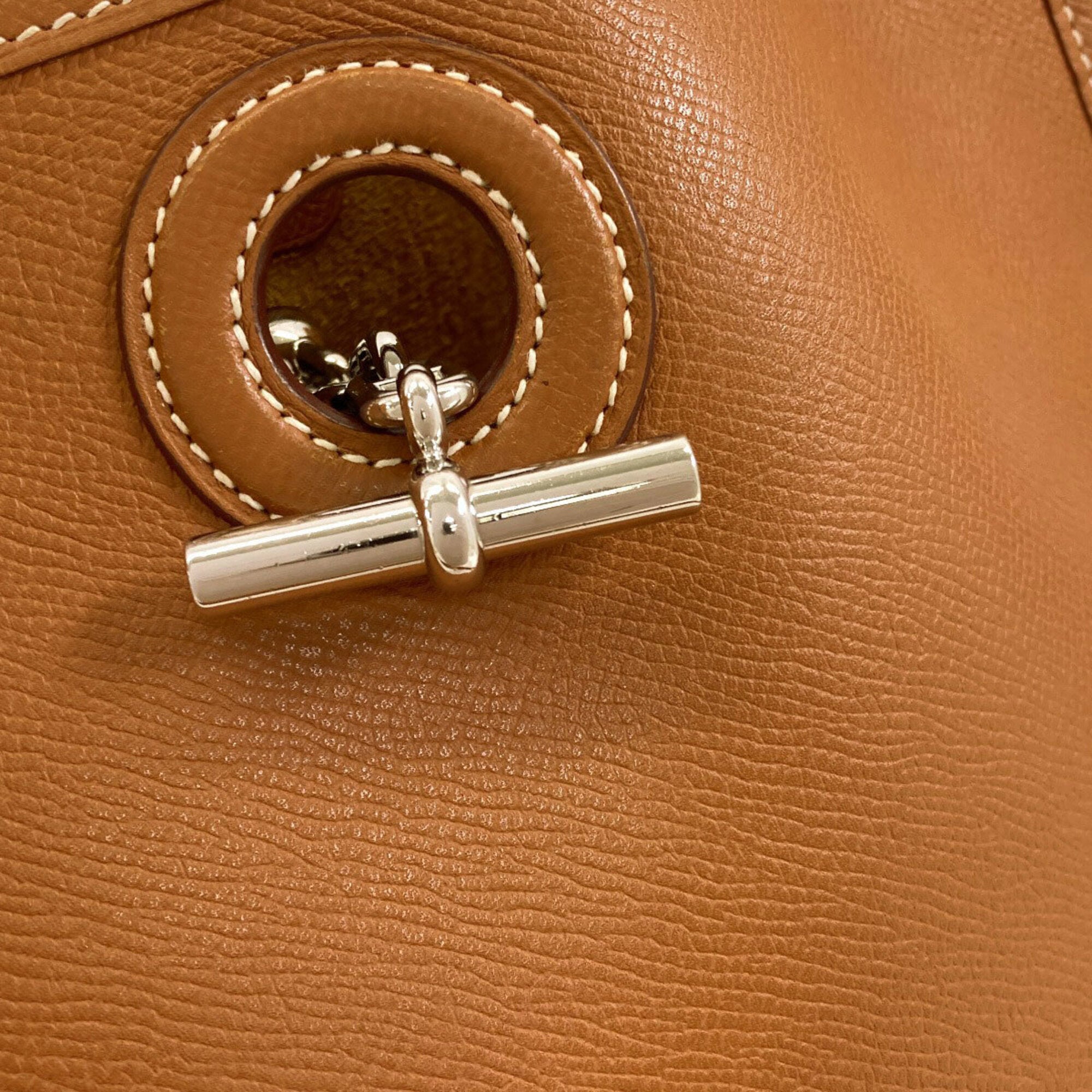 Hermes Vespa Brown Epsom Leather Shoulder Bag (Pre-Owned)