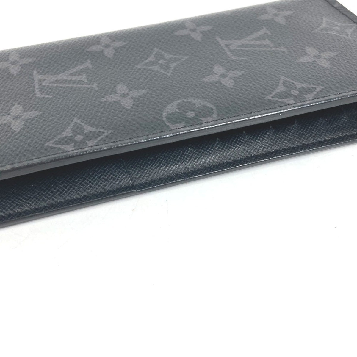 Louis Vuitton Black Galle Monogram Eclipse Monogram Eclipse Long Wallet (Bi-Fold) (Pre-Owned)