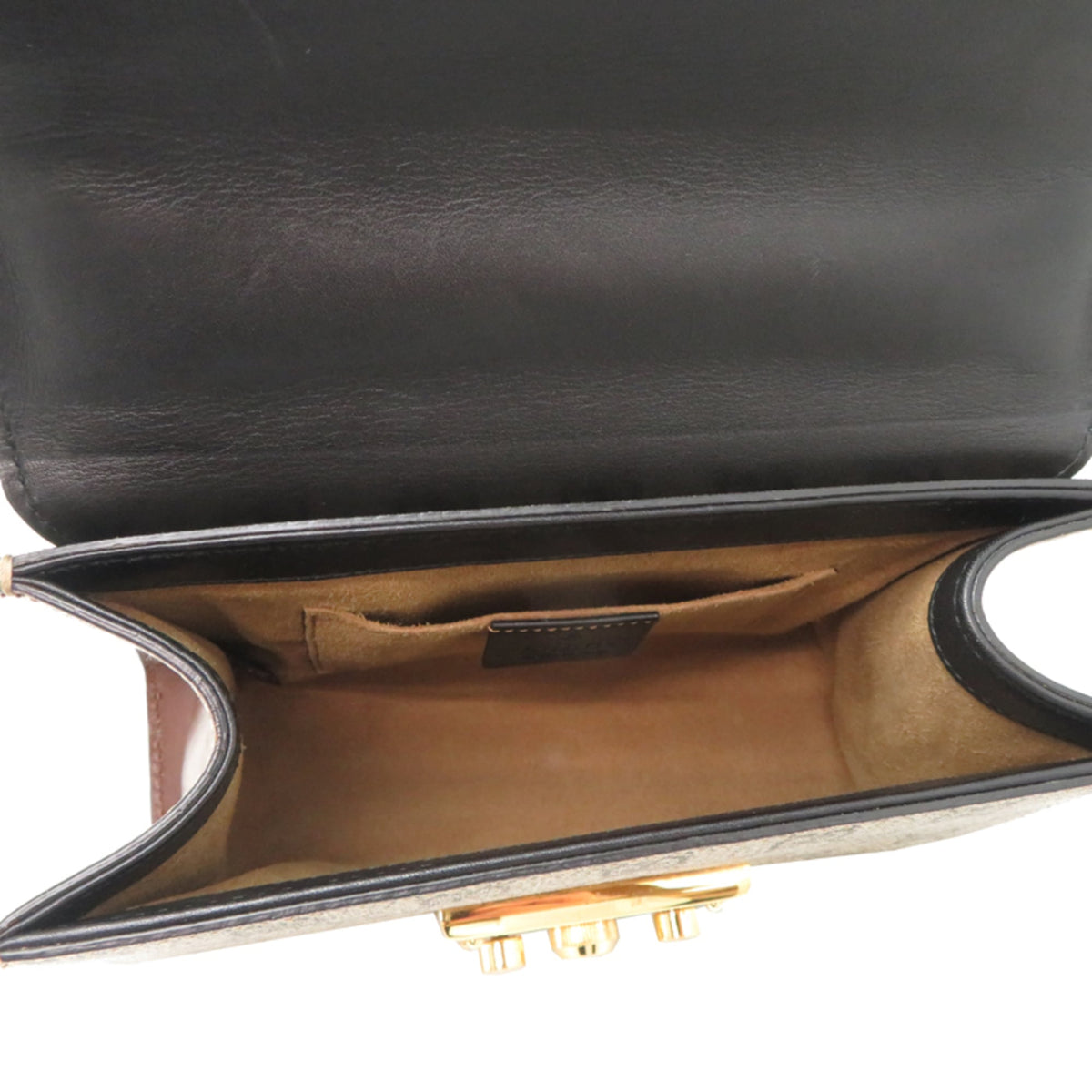 Gucci Beige Brown Pvc Leather Shoulder Bag (Pre-Owned)