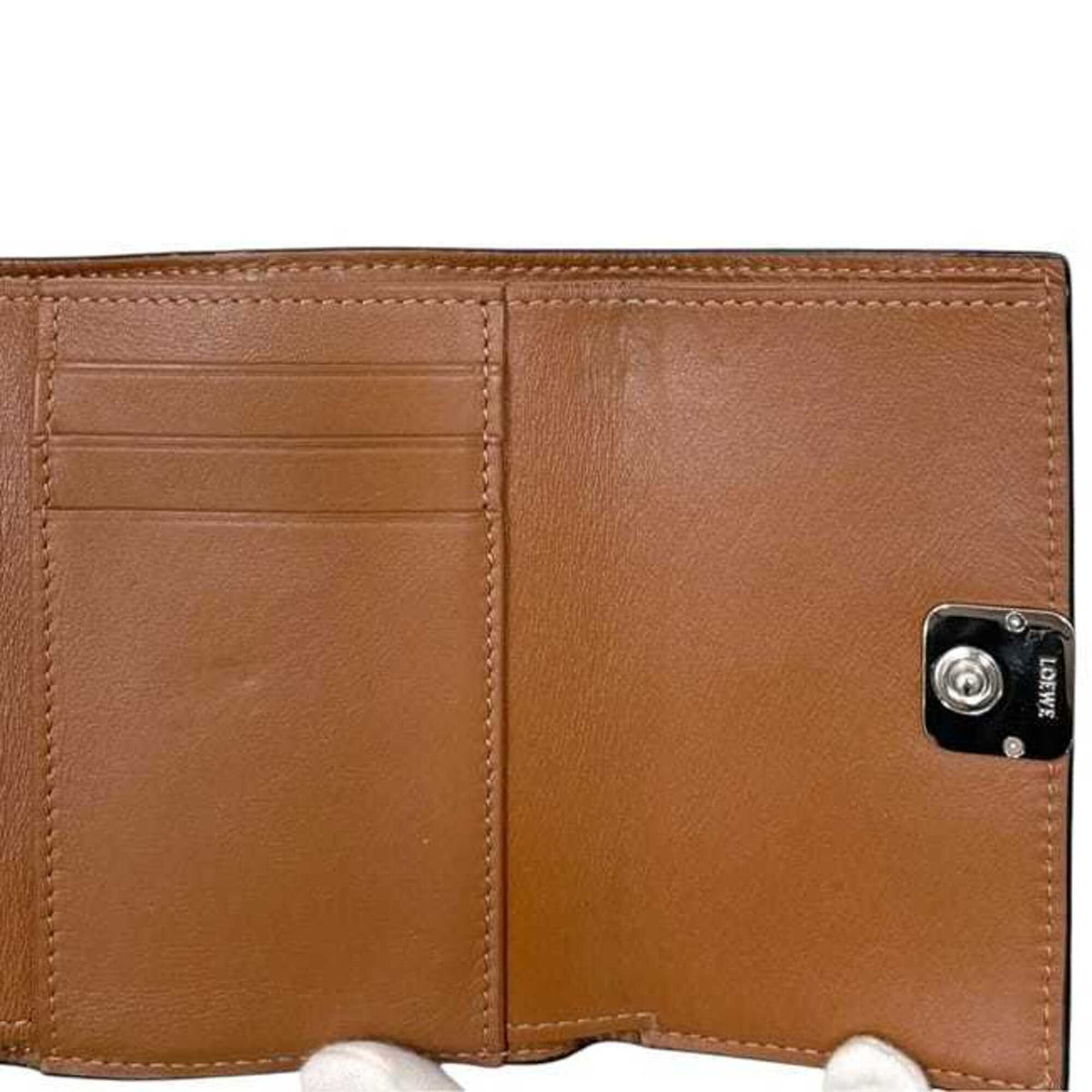 Loewe Brown Leather Wallet (Tri-Fold) (Pre-Owned)