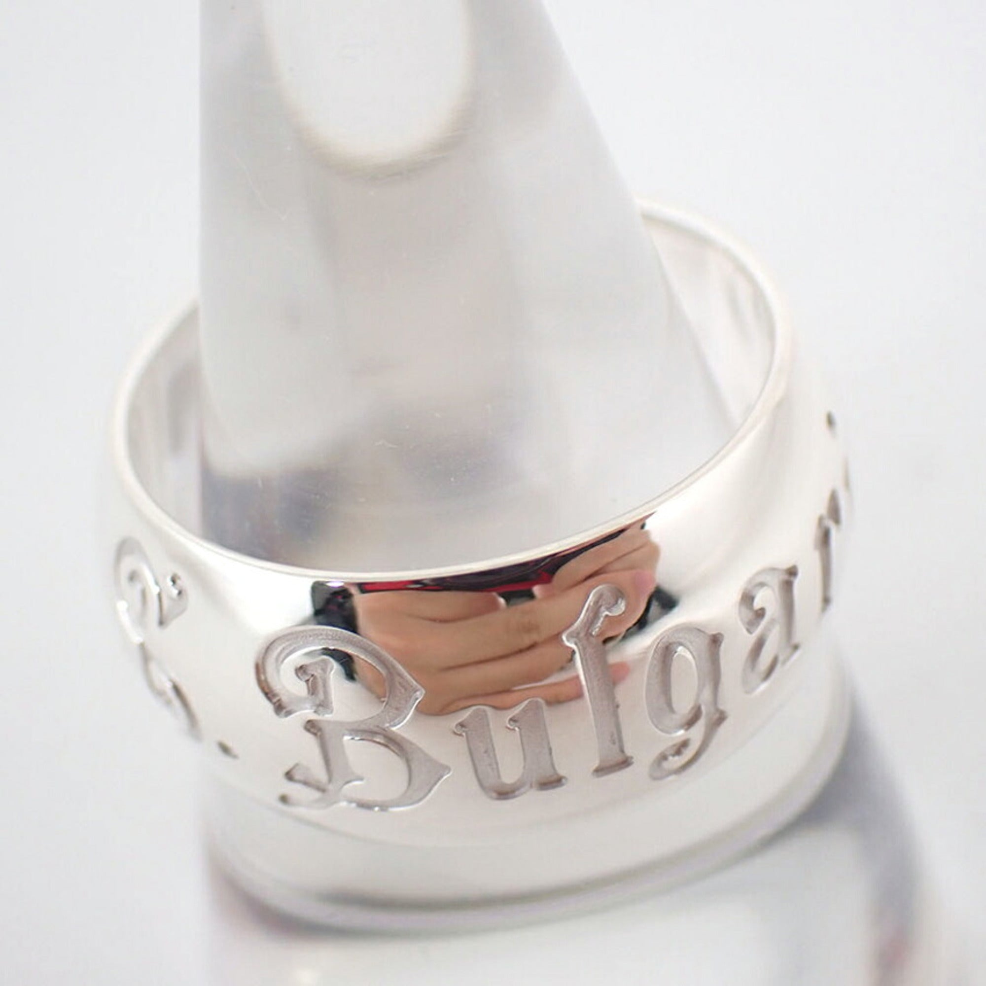 Bvlgari Sterling Silver 925 Band Ring (Pre-Owned)