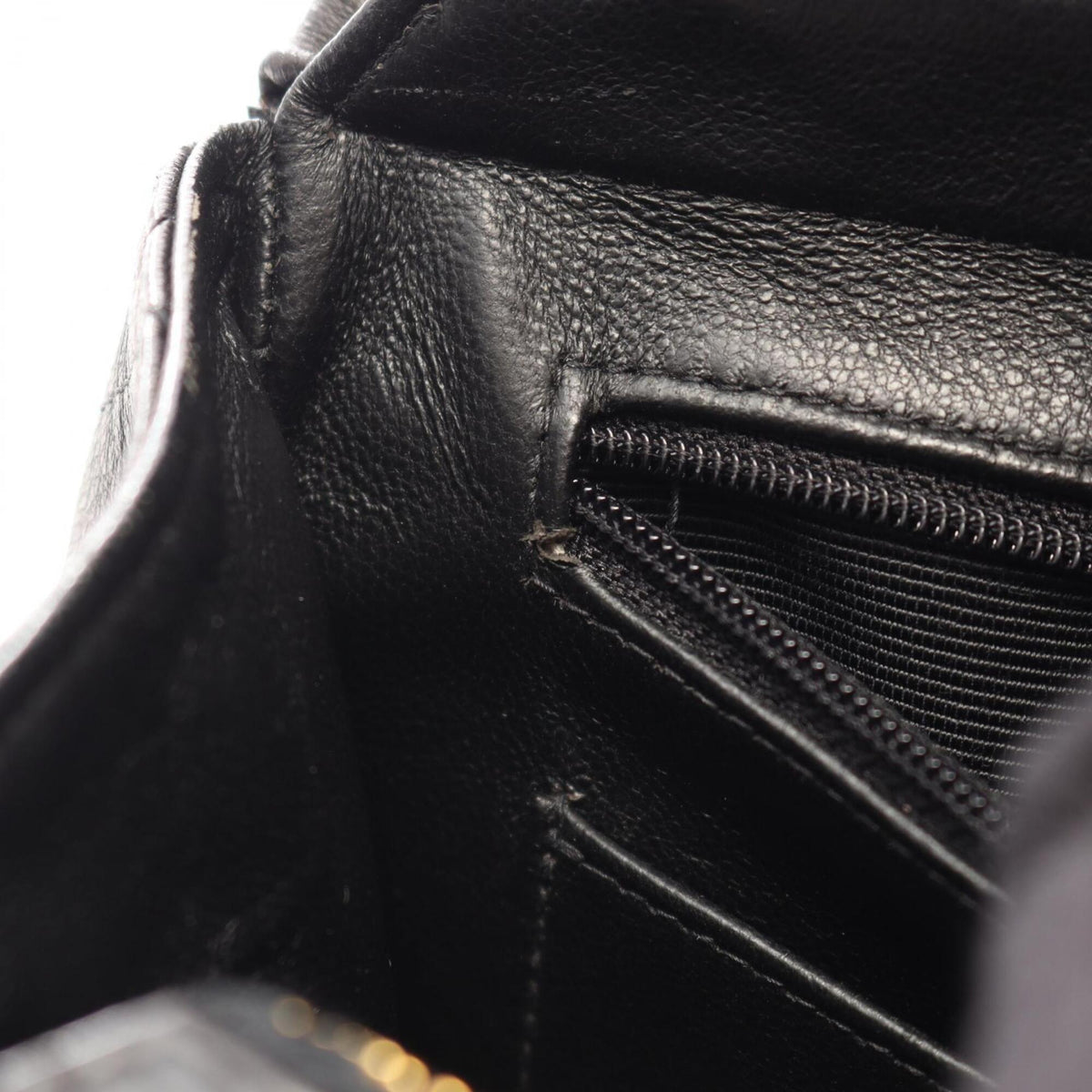 Chanel Matelasse Black Leather Backpack Handbag (Pre-Owned)