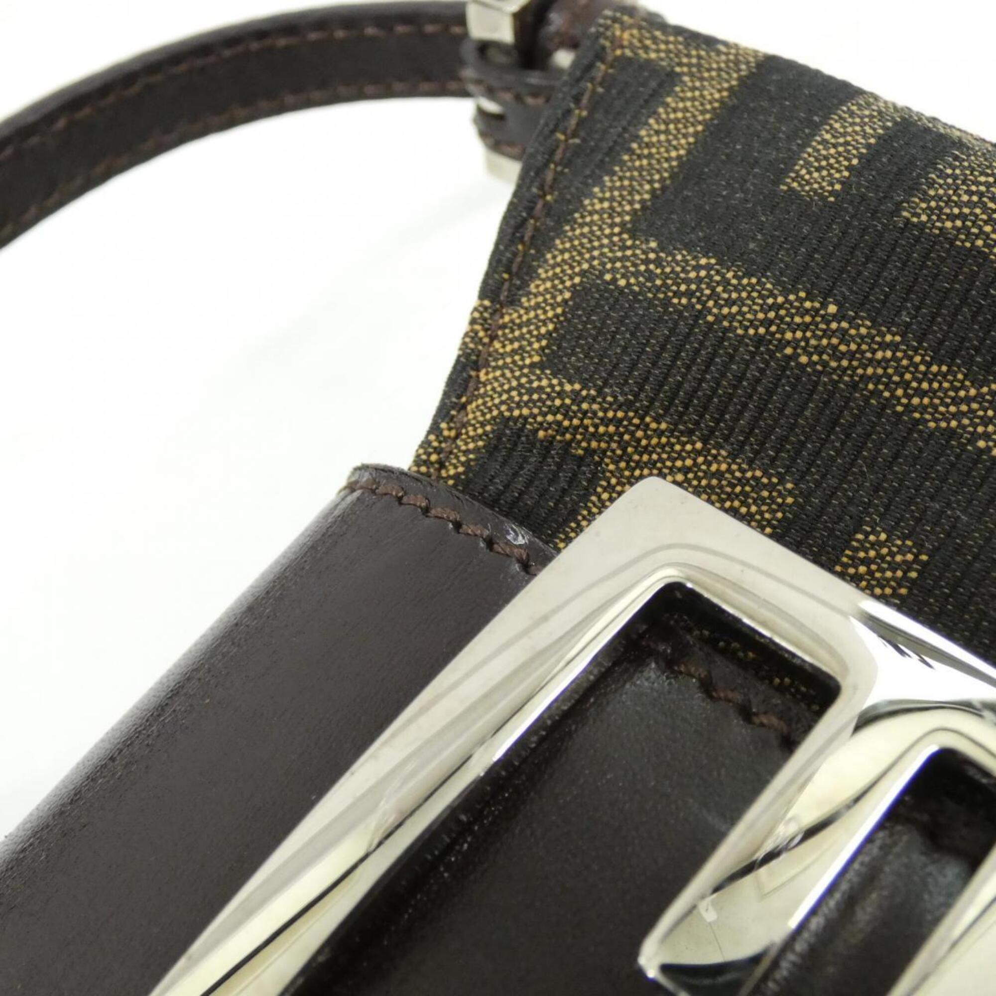 Fendi Silver Canvas Handbag (Pre-Owned)