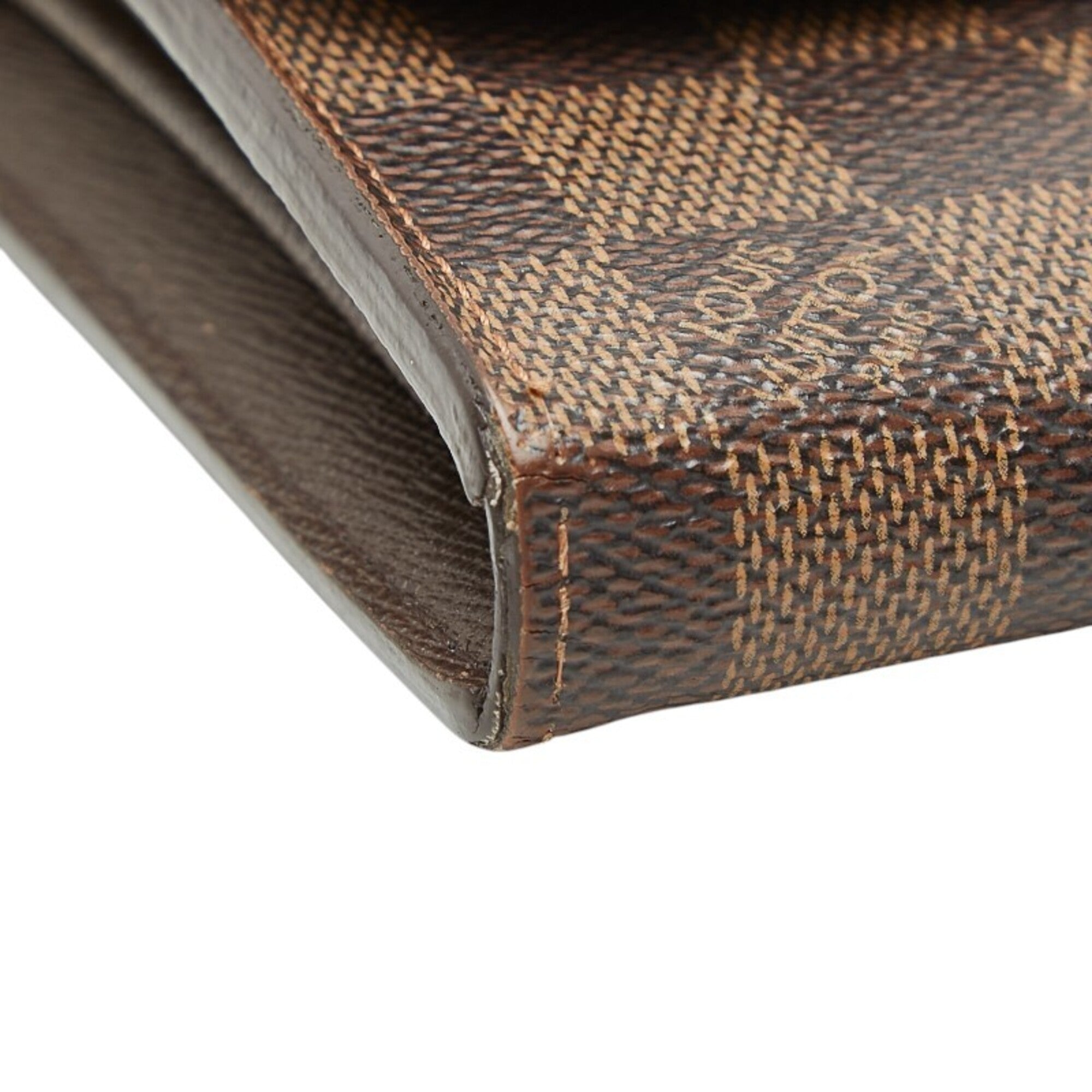 Louis Vuitton Brown Pvc Leather Long Wallet (Bi-Fold) (Pre-Owned)