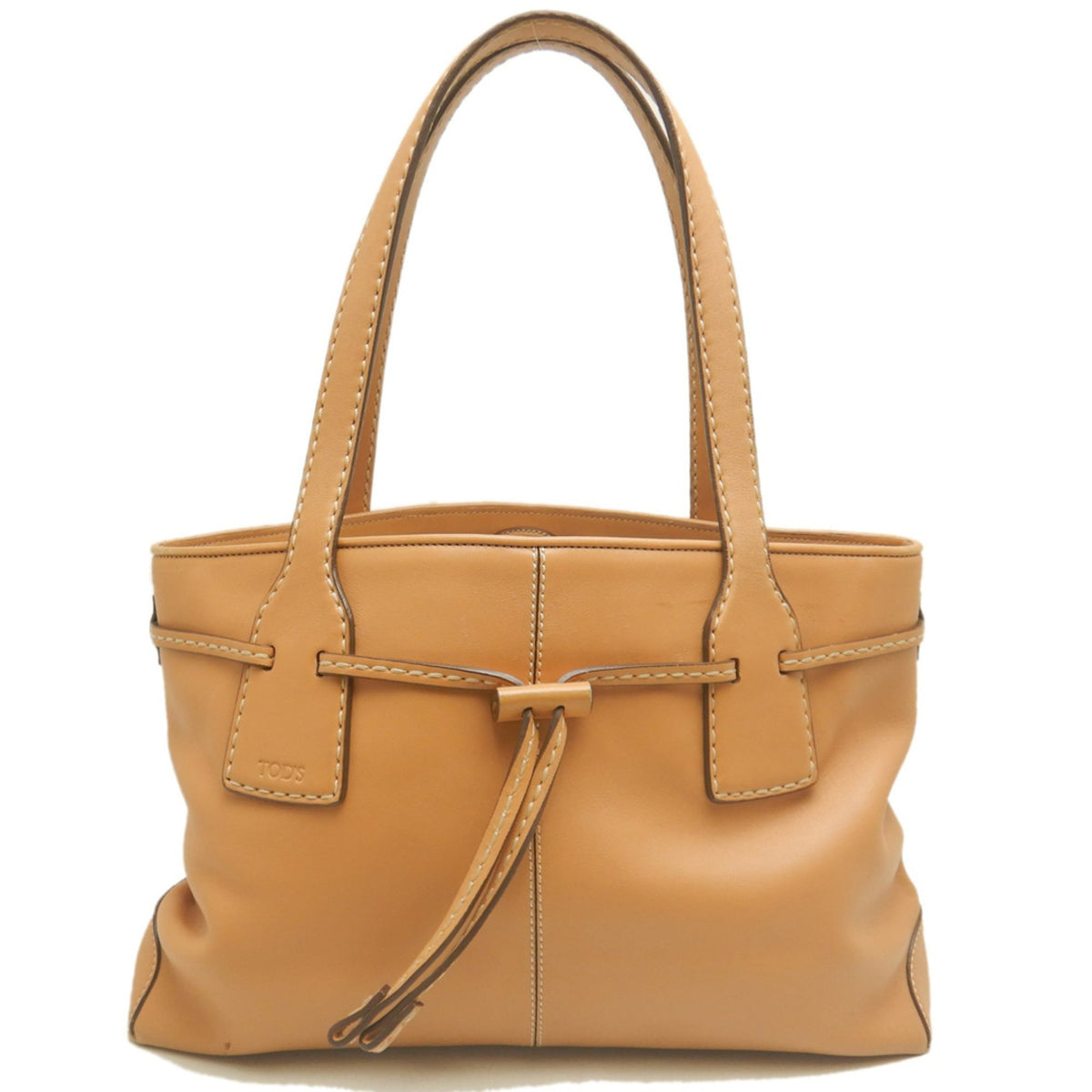 Tod's Camel Leather Tote Bag (Pre-Owned)